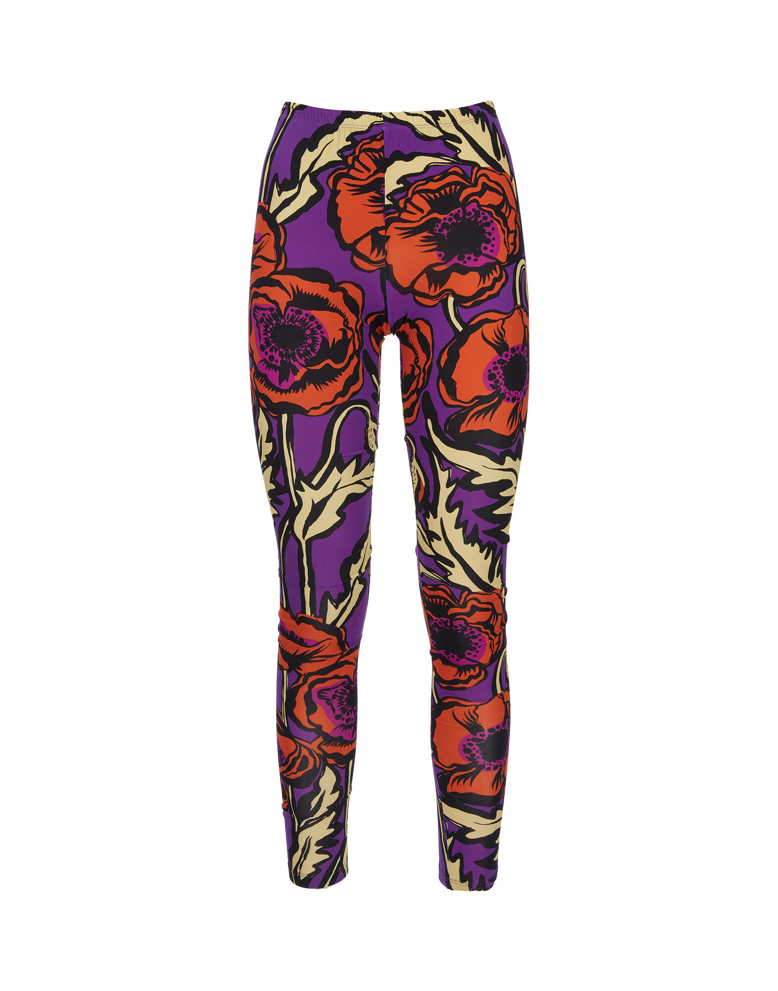LaDoubleJ Leggings Big Blooms Viola TRO0013JER005PFI0004