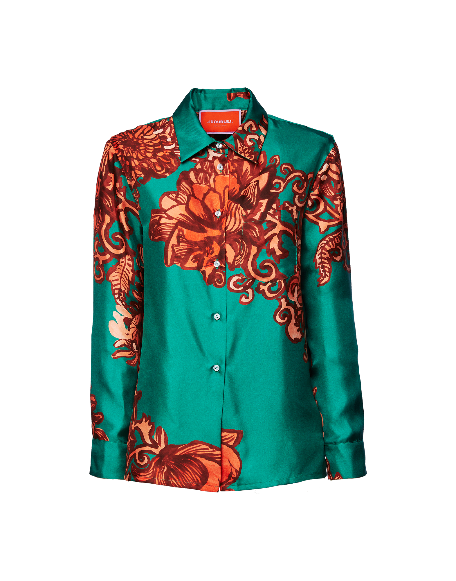 La DoubleJ Boy Shirt Anemone Ghirlanda SHI0001SIL001ANE03GR02