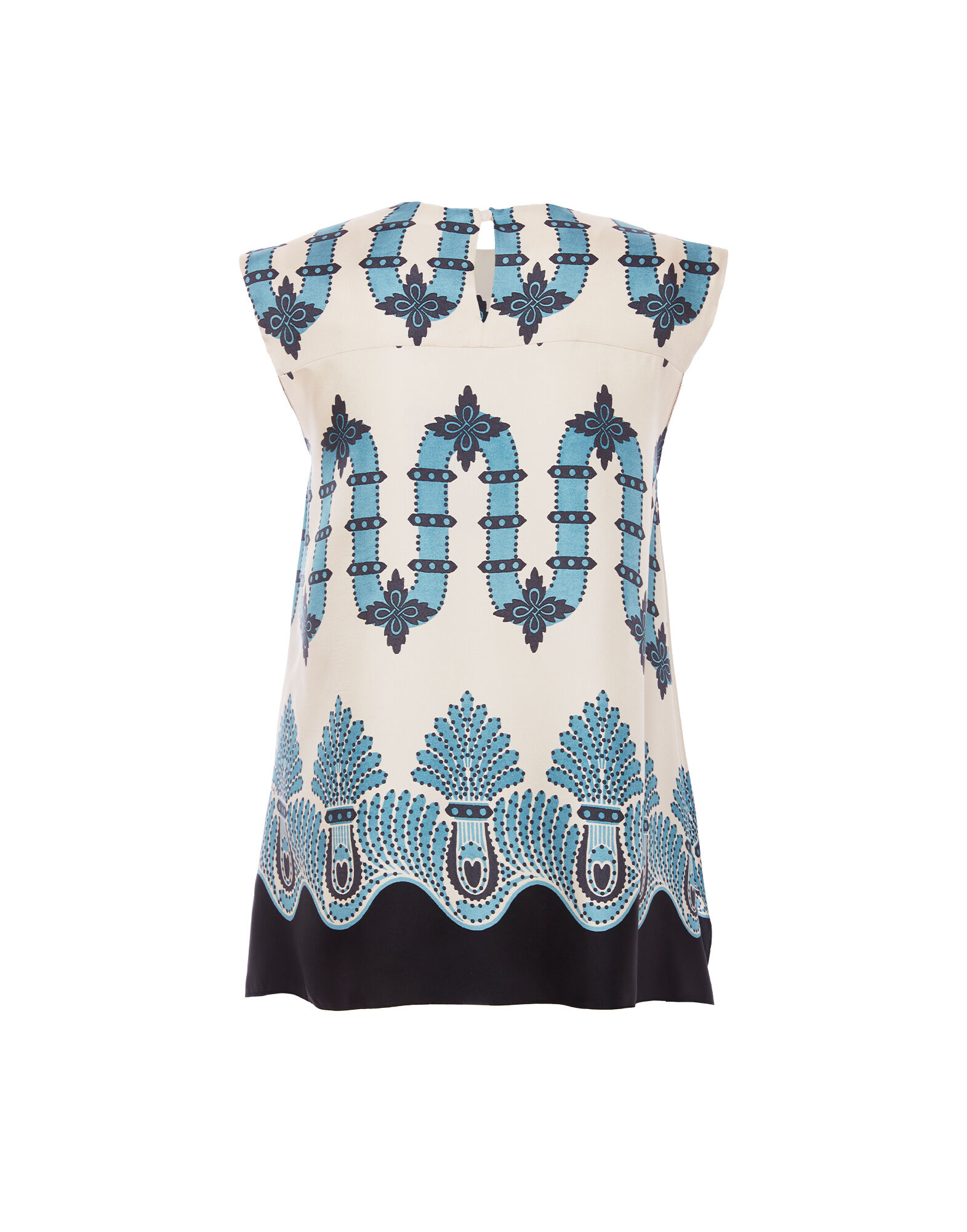 La DoubleJ San Carlo Top Scirocco Plac&eacute;e Ivory TOP0092SIL001SCI03WH04