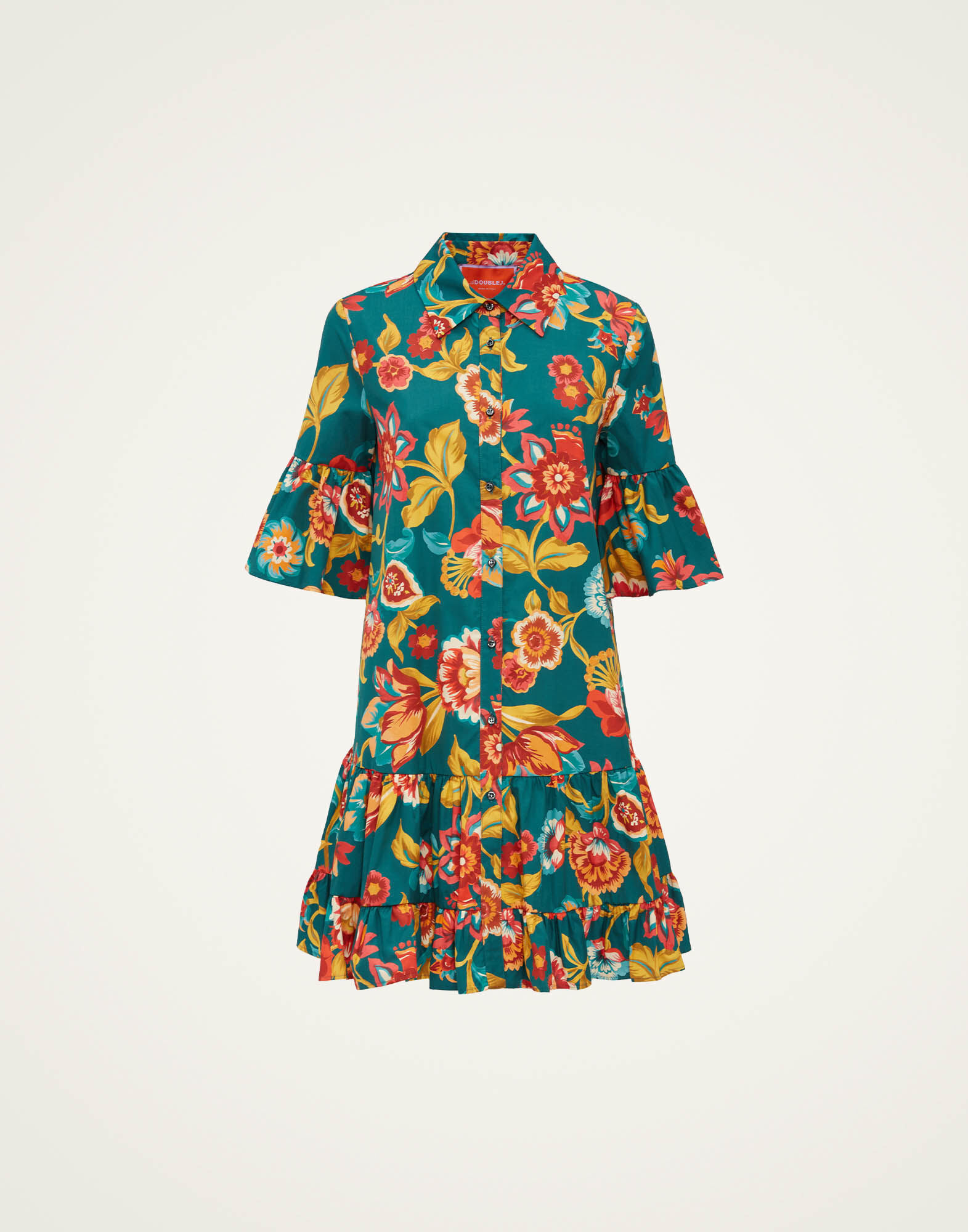 La DoubleJ Choux Dress Hottie Emerald DRE0193COT039HOT01GR04