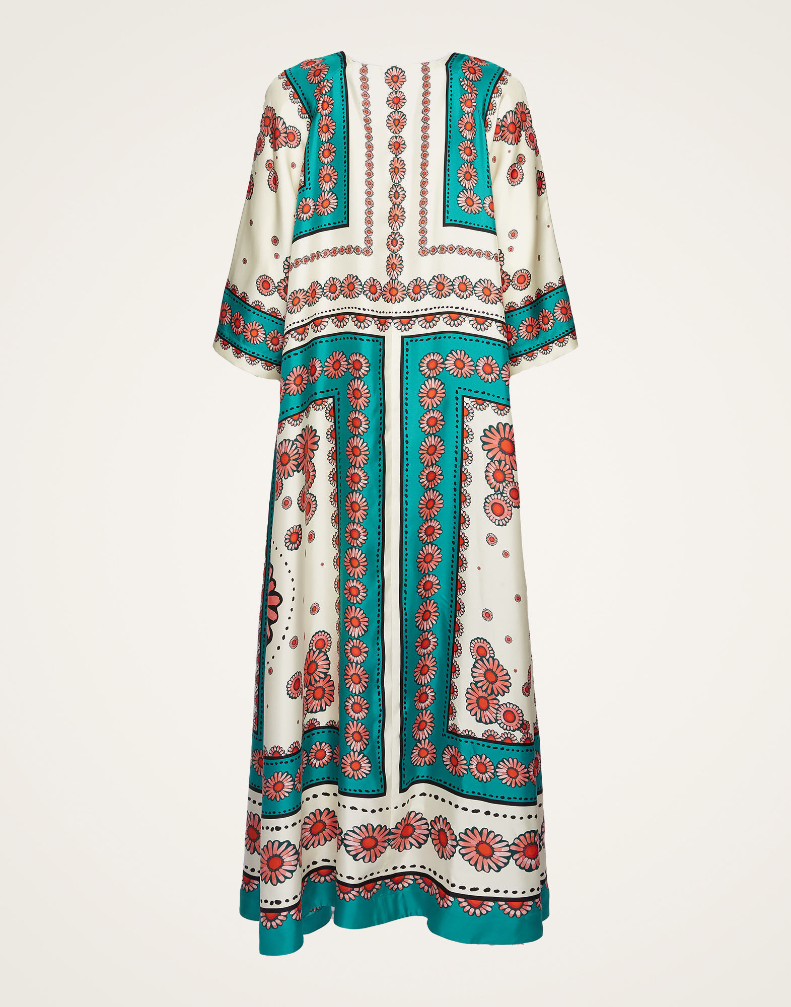 La DoubleJ Muumuu Dress Daisy Plac&eacute;e Turquoise DRE0225SIL006DAY0008