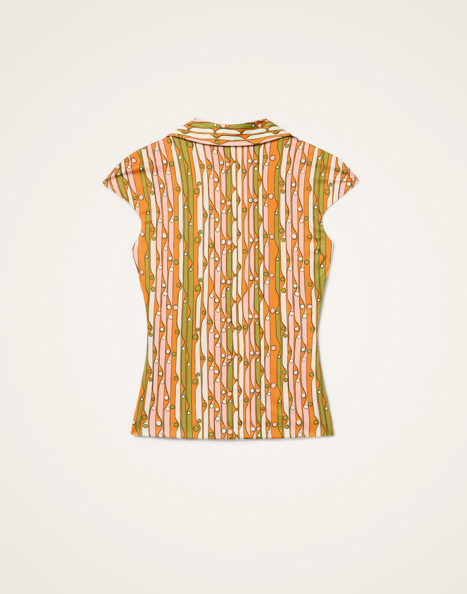La DoubleJ Sleeveless Stretch Polo Smarties Orange TOP0208JER082SMA02OR02