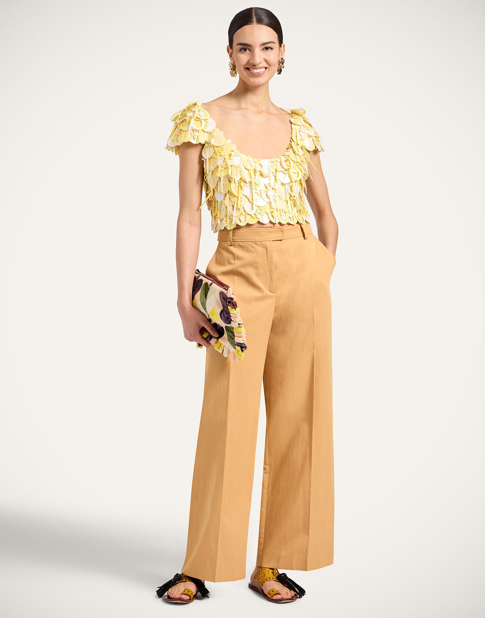 La DoubleJ Dec&ograve; Top Solid Yellow TOP0209PAI019SOLIDYE02