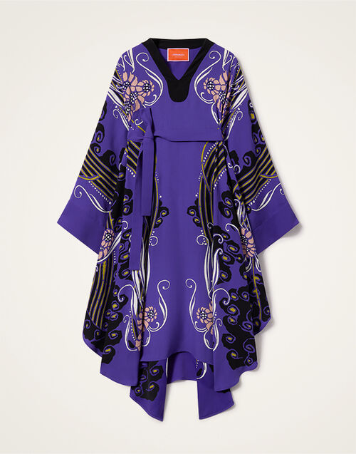 La DoubleJ Karis Kaftan Atlantis Plac&eacute;e Purple DRE0935VIS027ATL03PU01
