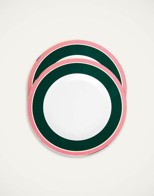 La DoubleJ Dinner Plates Set Of 2 Rainbow Verde DIS0075CER001RAI0003