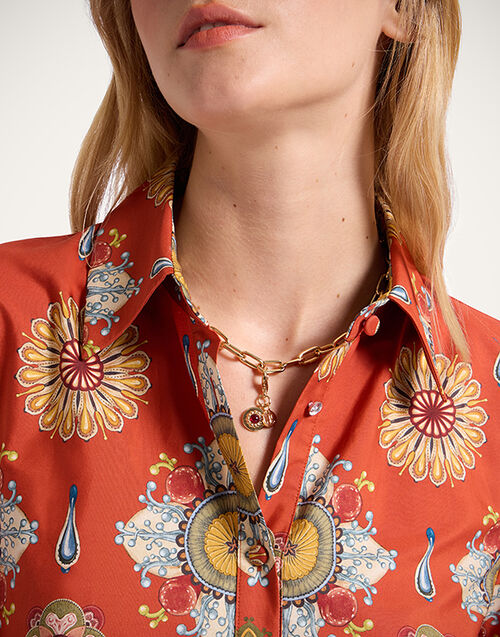 La DoubleJ Mineral Charm 24k Gold Plate CHM0011BRA003SOLIDRE01