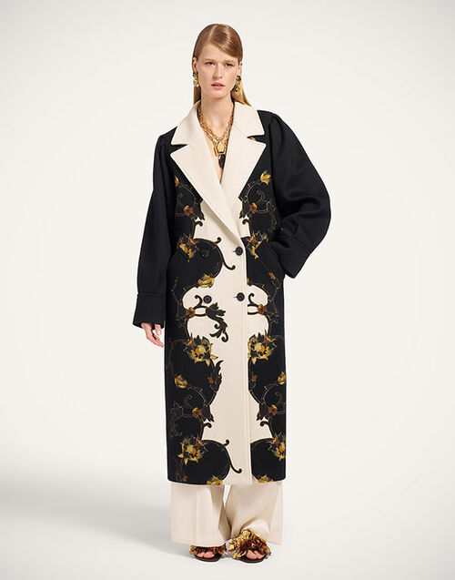 La DoubleJ Victoria Coat Buttercup Plac&eacute;e Black JAC0207PLA003BTC03BL01