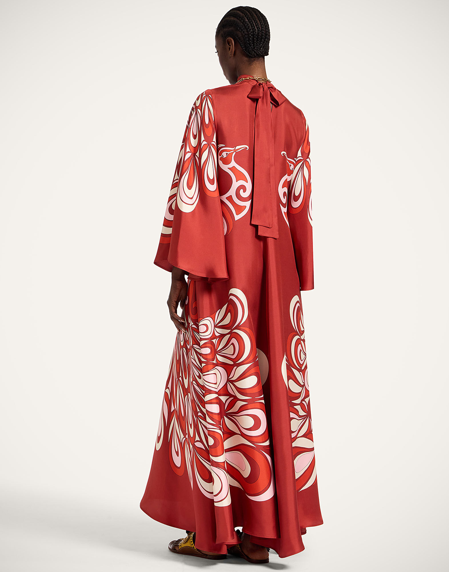 La DoubleJ Magnifico Dress Phoenix Plac&eacute;e Burgundy DRE0232SIL006PHO01RE02