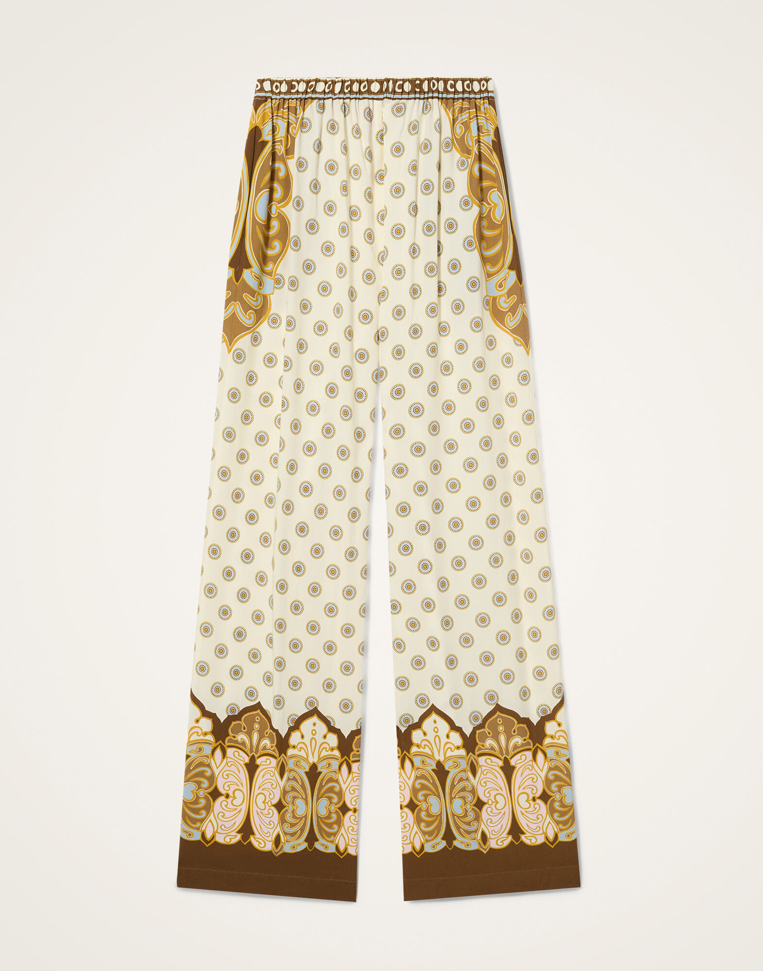 La DoubleJ Club Pants Cocoon Plac&eacute;e Brown TRO0210VIS033COC02BR02
