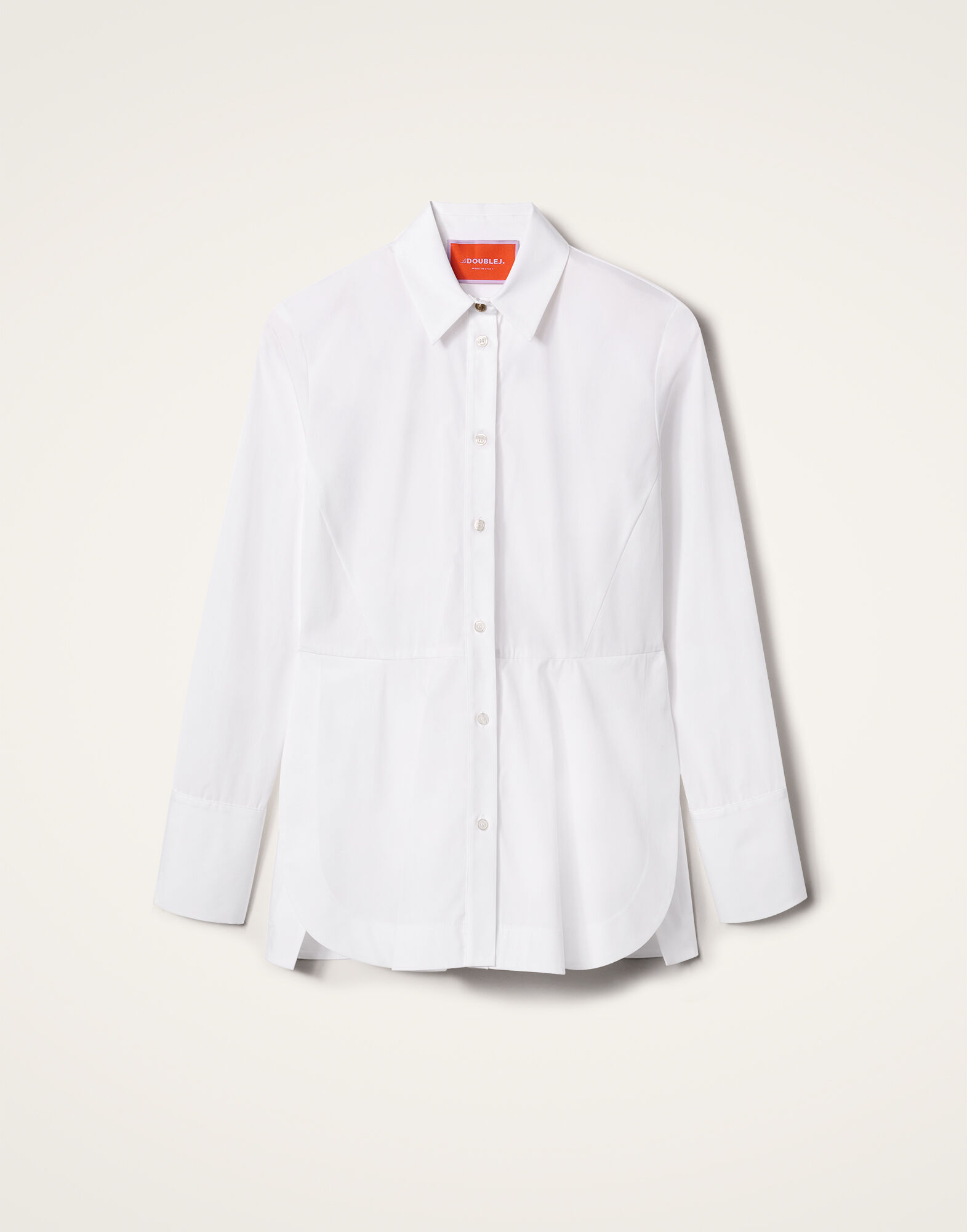 La DoubleJ Iris Shirt Solid White SHI0113COT064SOLIDWH01