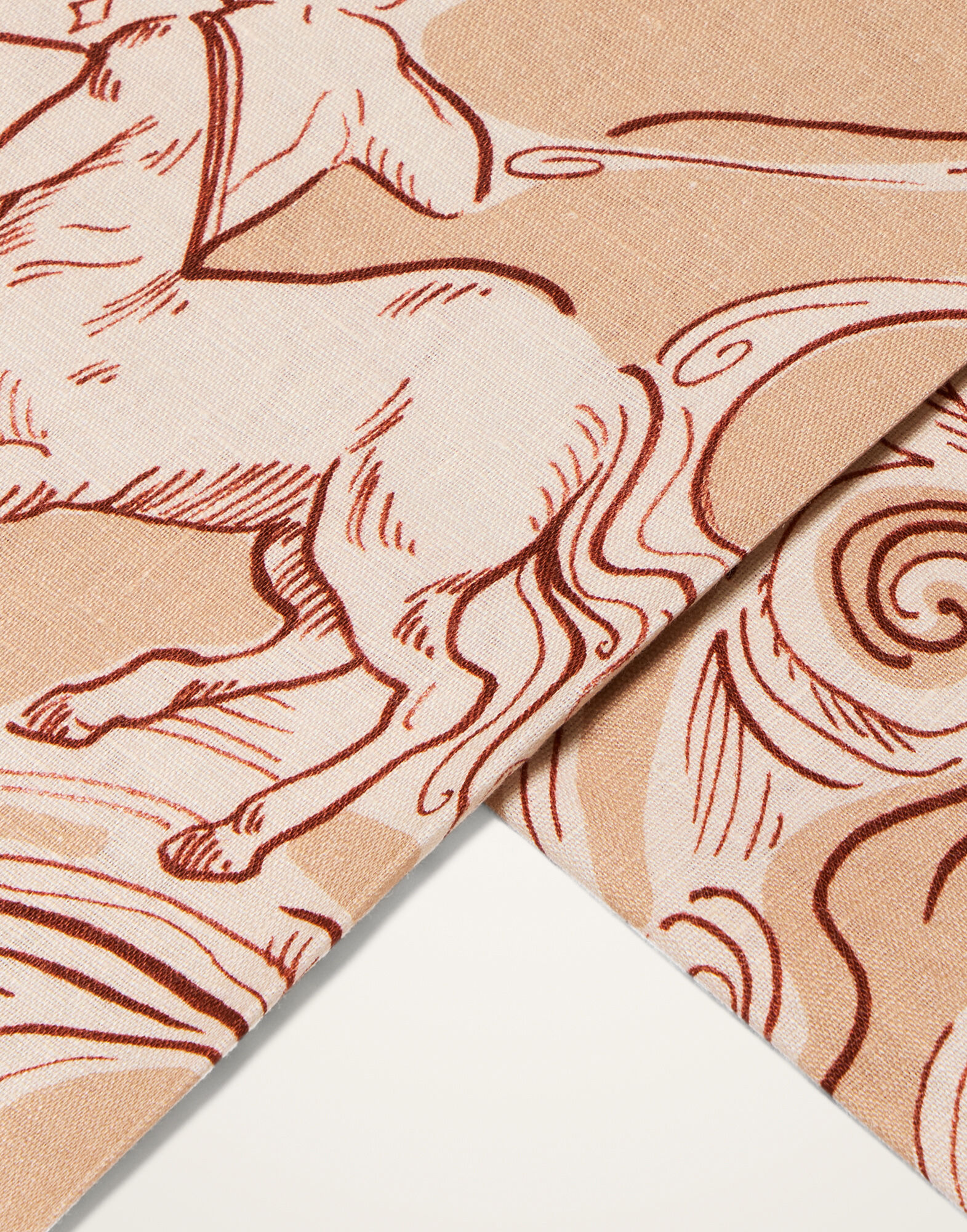 La DoubleJ Medium Tablecloth Cosmos Dusty Pink TBC0017LIN008COS02PI10