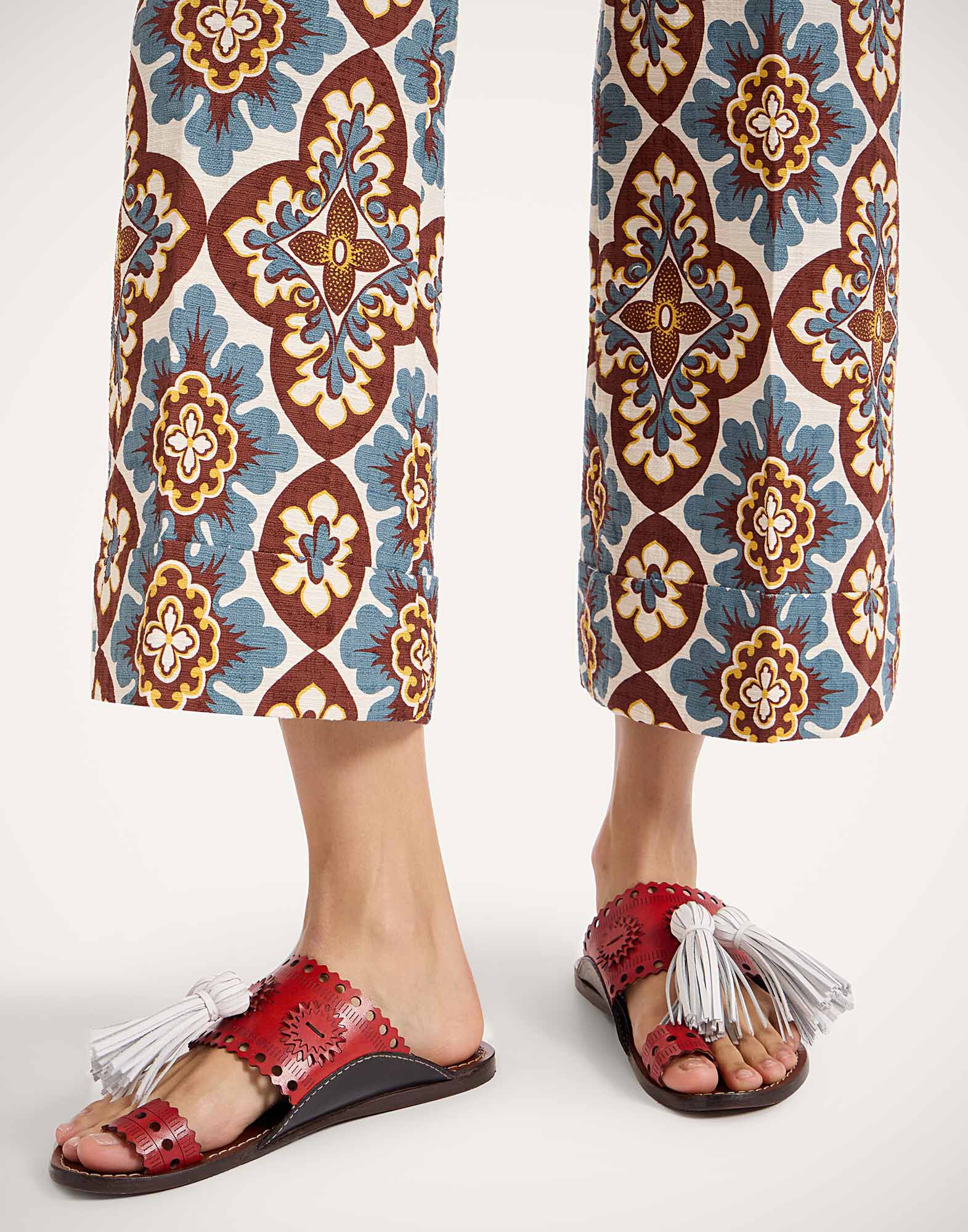 La DoubleJ Sandy Slides Solid Red SHO0110LEA014SOLIDRE01