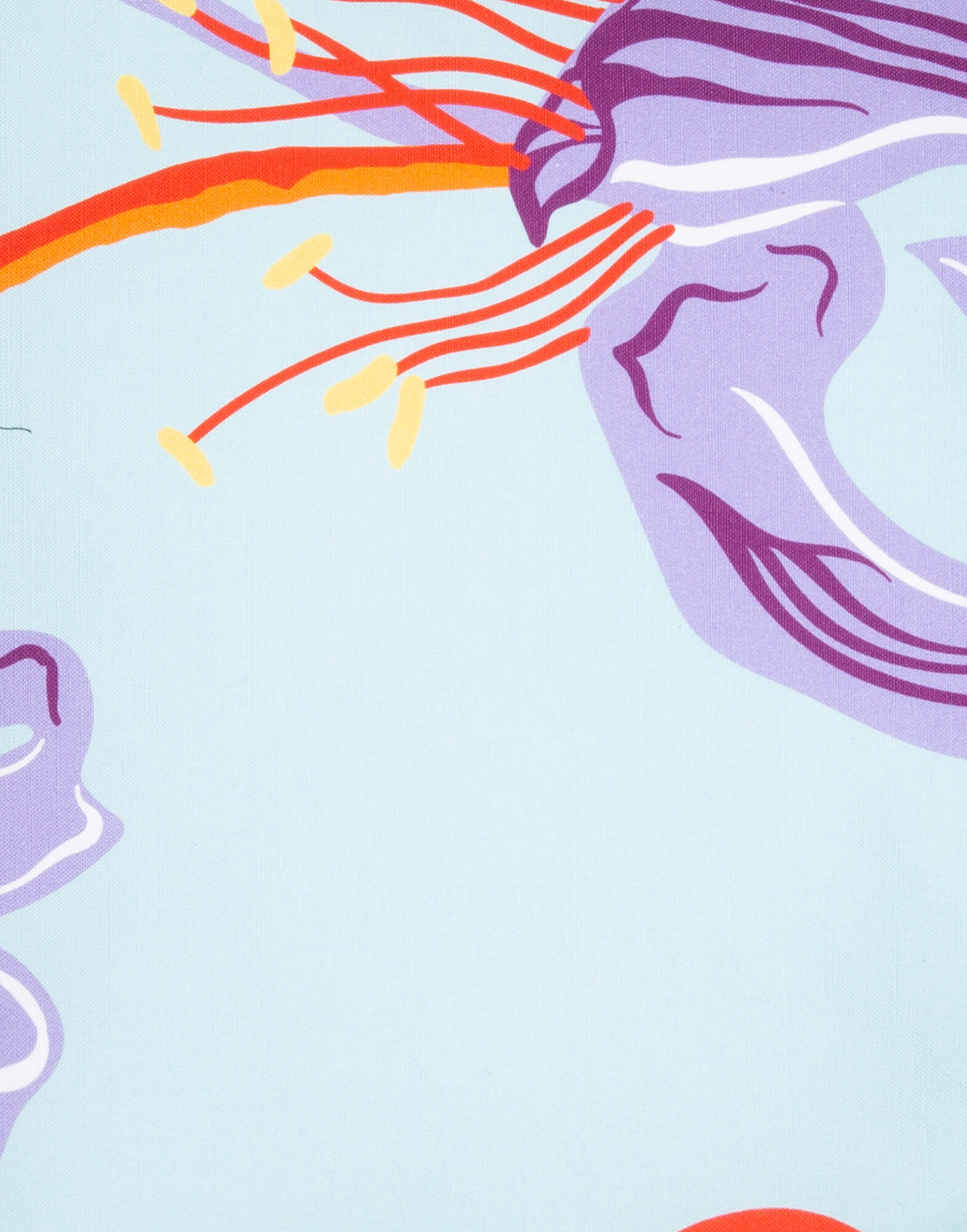 La DoubleJ Cushion Cover Maneater Azzurro CUS0001COT011MAN0005