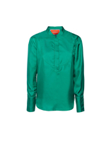La DoubleJ Portofino Shirt Solid Green SHI0046SIL001GRE0013