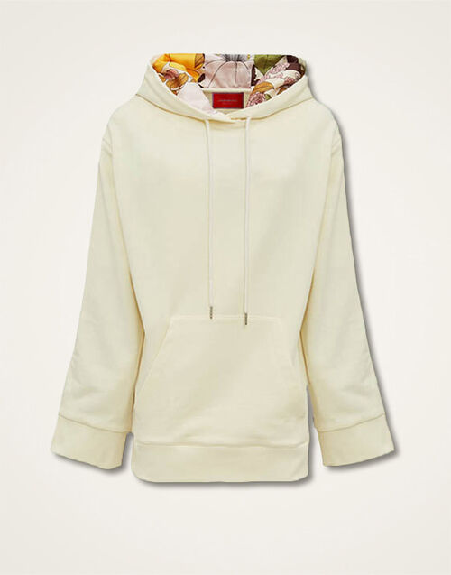 La DoubleJ Girlfriend Hoodie Solid Ivory SWE0012JER029SOLIDWH04