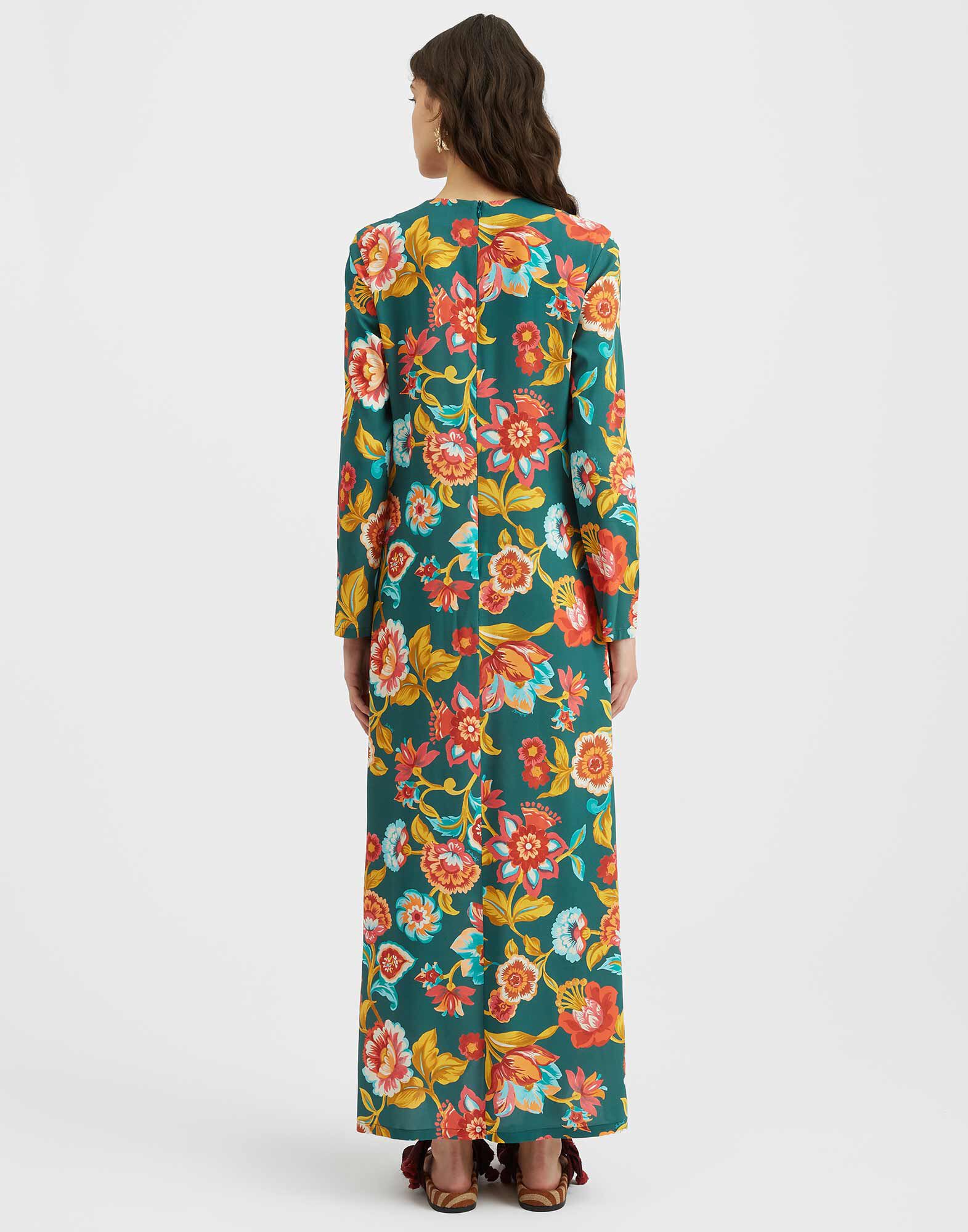 La DoubleJ Long Sleeve Swing Dress Hottie Emerald DRE0184VIS001HOT01GR04