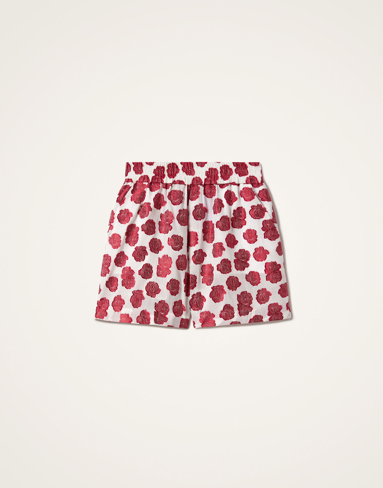 La DoubleJ Pull-Up Shorts Rose White TRO0117FCP010ROS07WH01