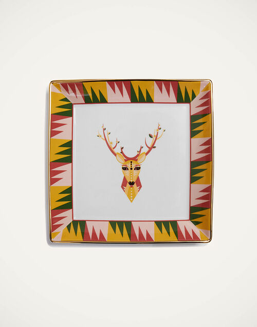 La DoubleJ Trinket Tray (20X20) Deer DIS0057CER001SPA0005