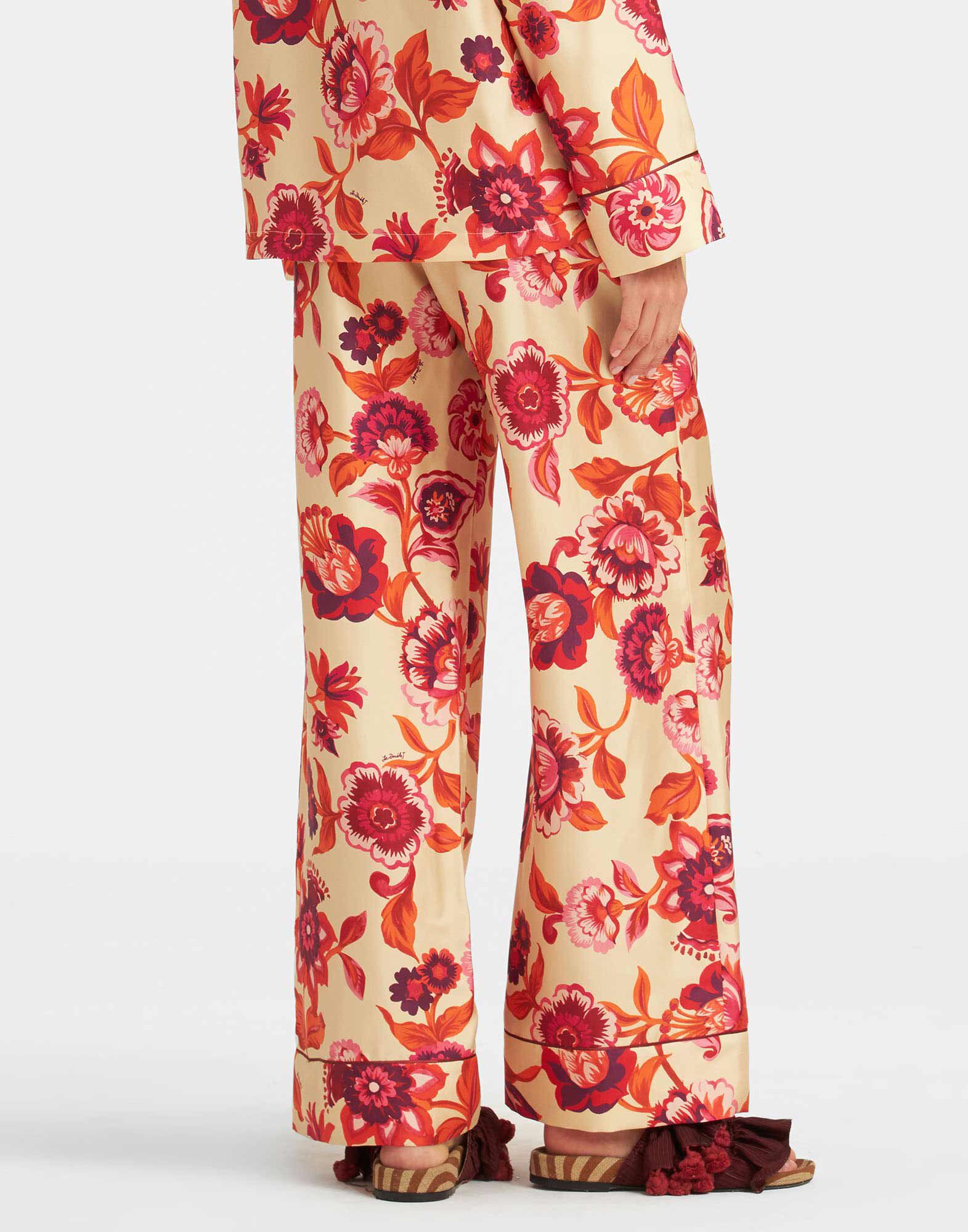 La DoubleJ Pajama Pants Hottie Cream TRO0116SIL001HOT01WH03