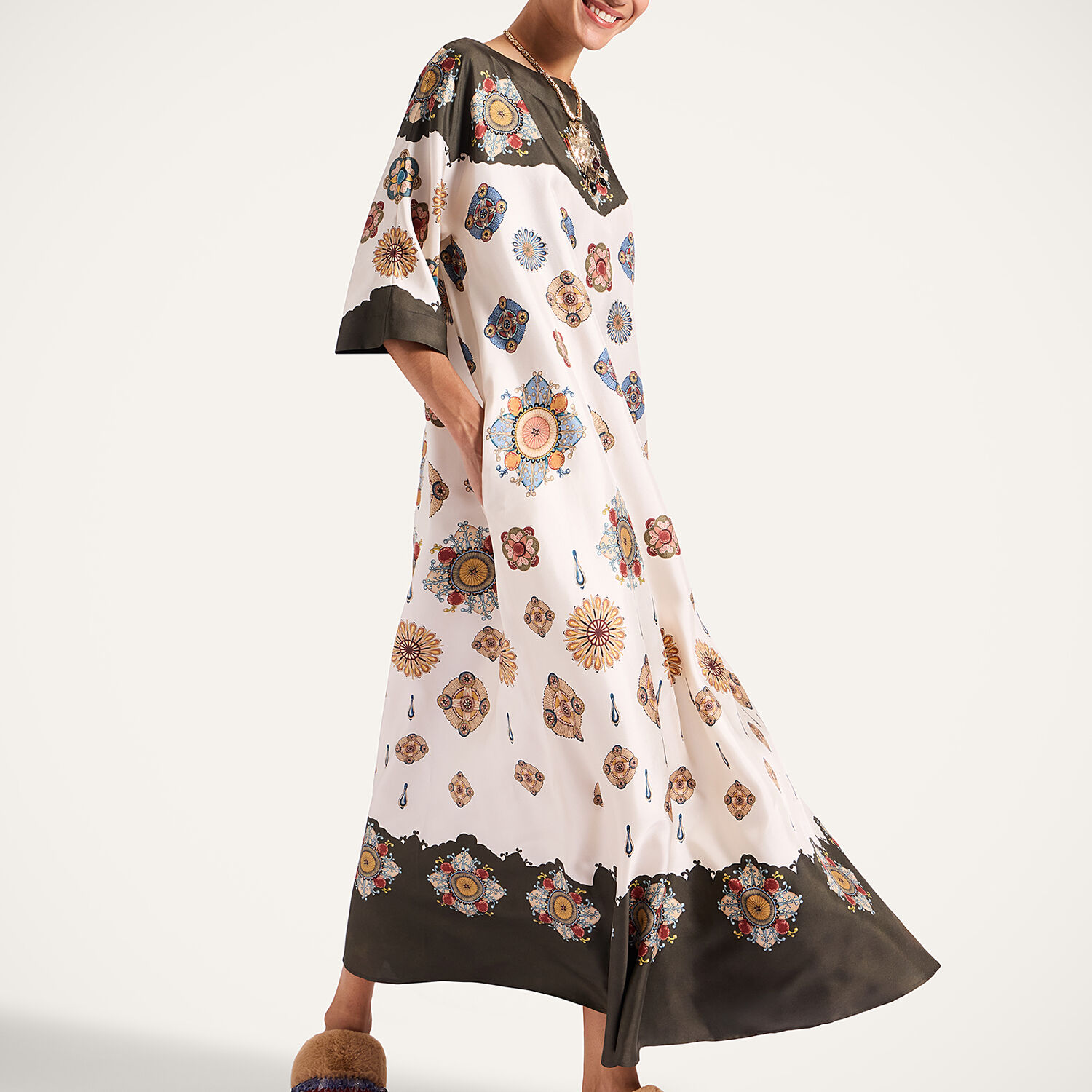 La Double J Muumuu Dress Round Neck