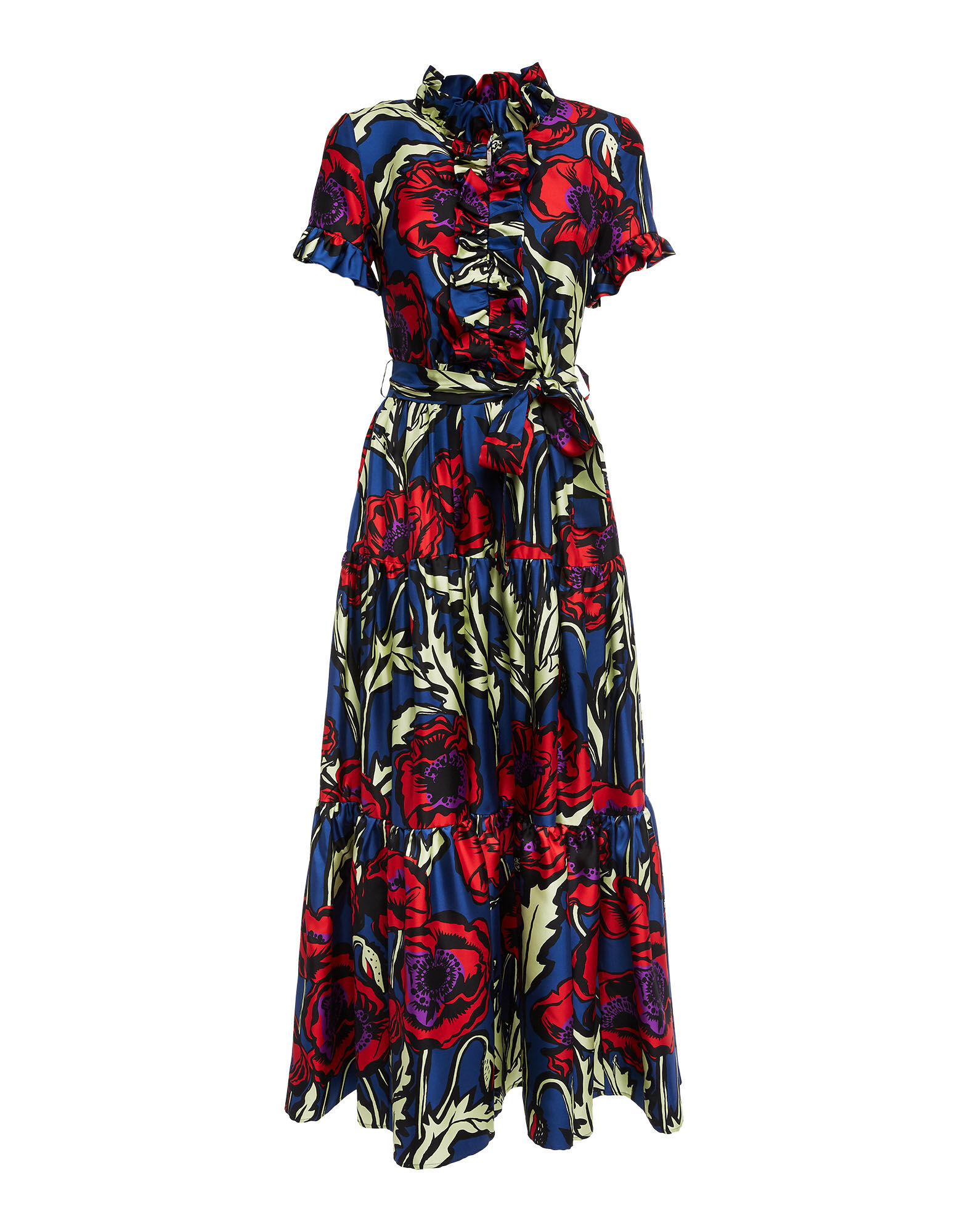 LaDoubleJ Long And Sassy Dress Big Blooms DRE0017SIL001PFI0001