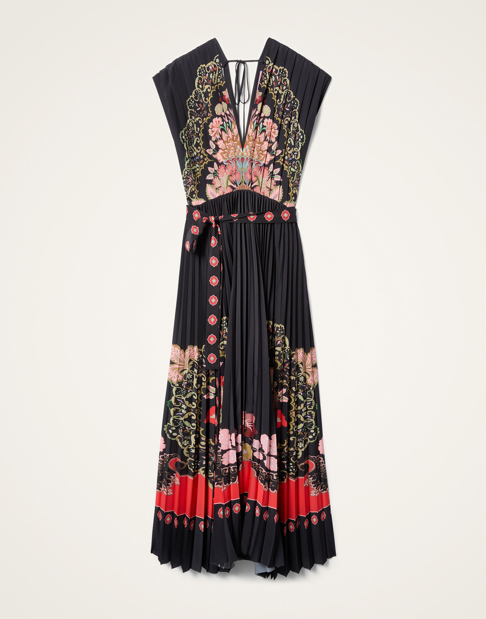 La DoubleJ Accordion Dress Cornucopia Plac&eacute;e Black DRE0991CHF007CRN03BL01