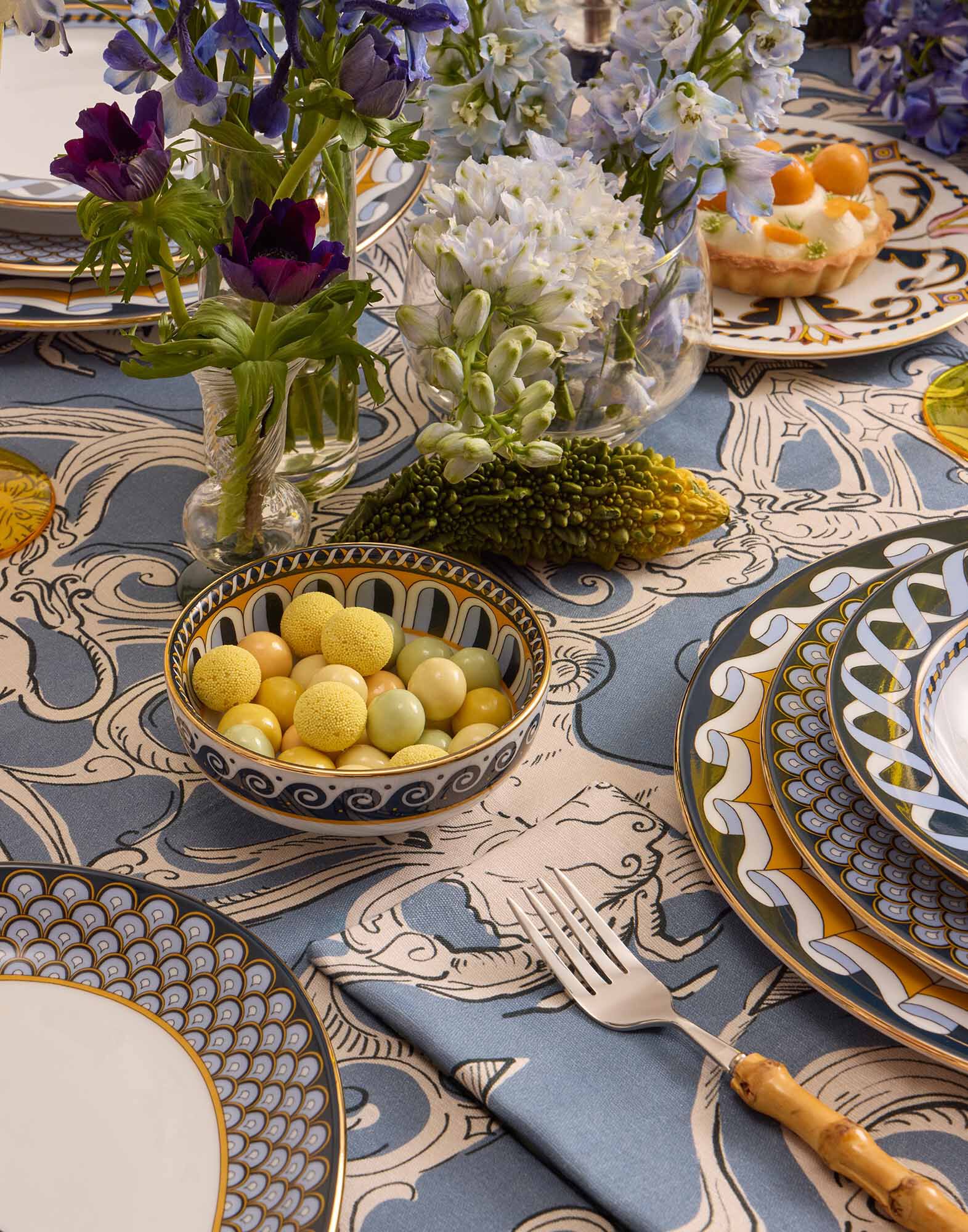 La DoubleJ Snack Bowl Set Of 2 Napoli CIO0009CER001NAP0004