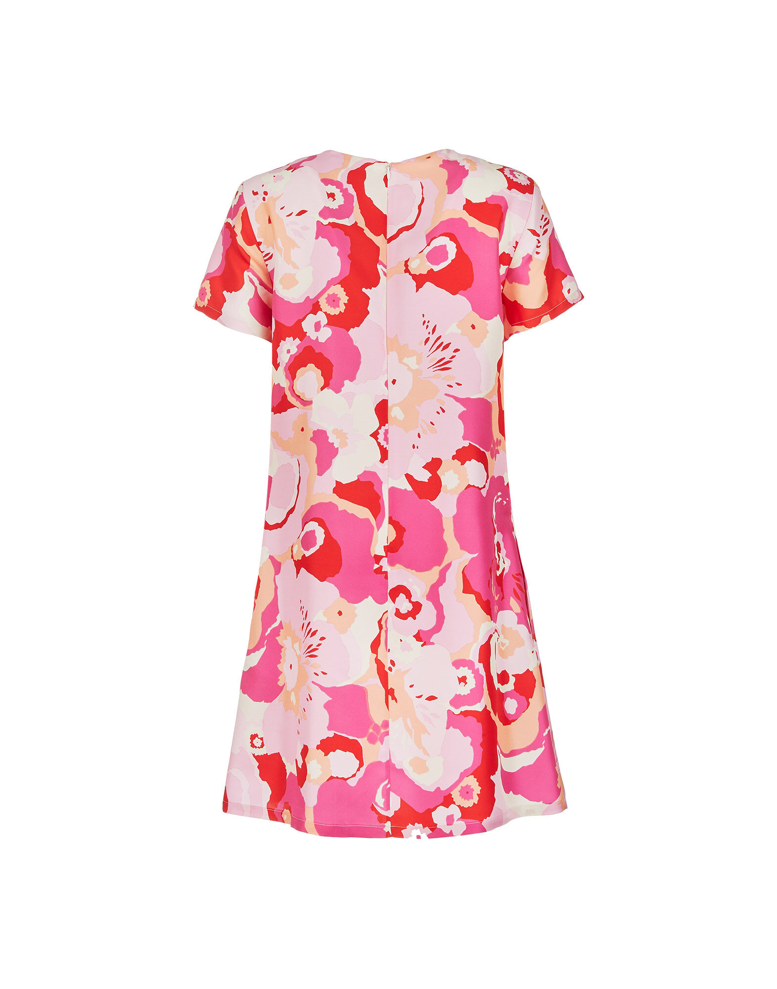 La DoubleJ Mini Swing Dress Peonia Rosa DRE0159SIL001PEO0002