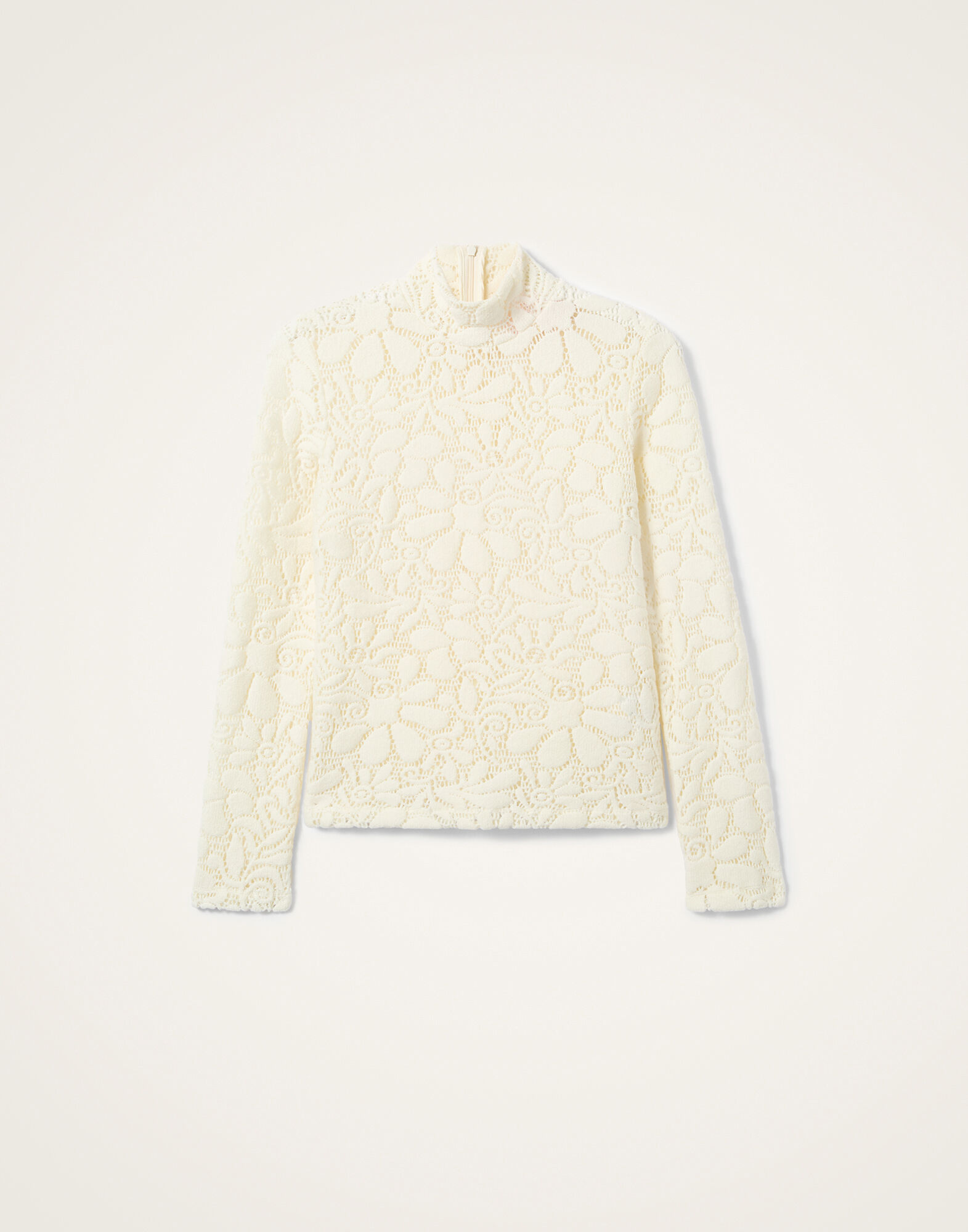 La DoubleJ Lacey Turtleneck Solid Off White TOP0171LAC003SOLIDWH05