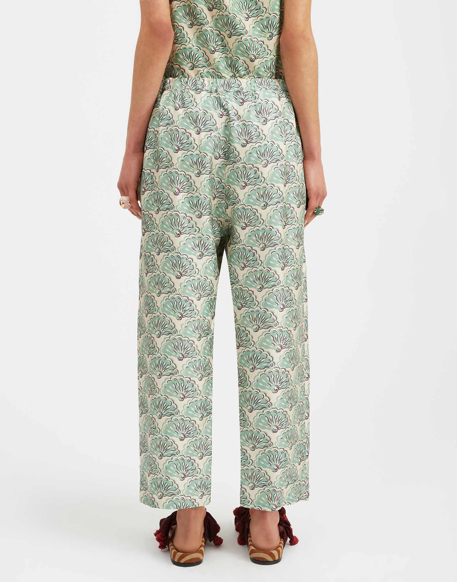 La DoubleJ Drawstring Pants Fans Mint TRO0053SIL001FAN01GR11