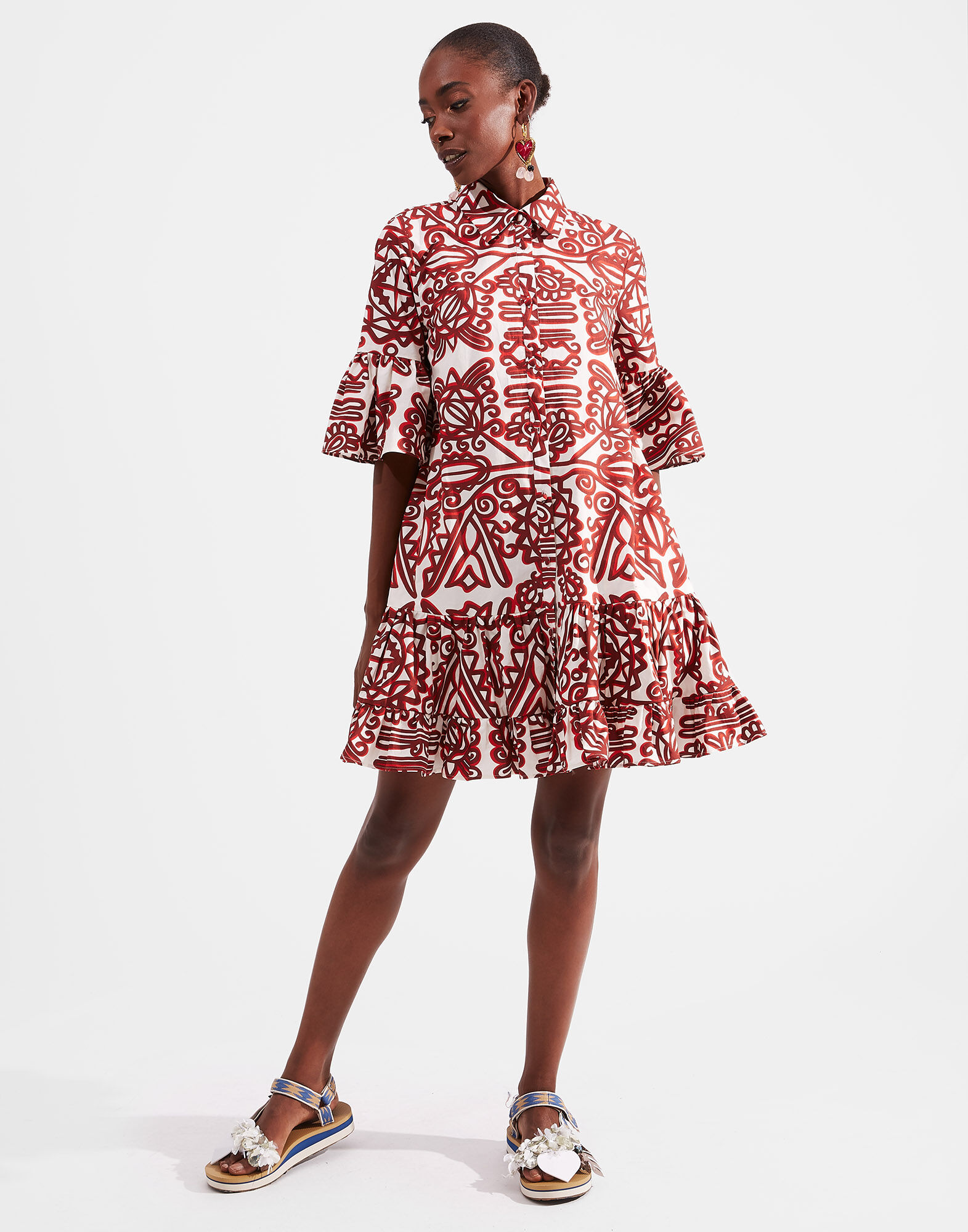 La DoubleJ Choux Dress Parnaveg DRE0193COT001PRN0001