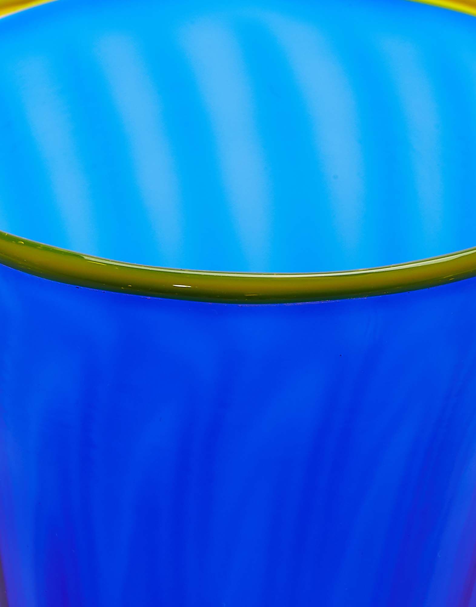 La DoubleJ Rainbow Glass Set of 2 Blue GLA0014MUR001BLU0001