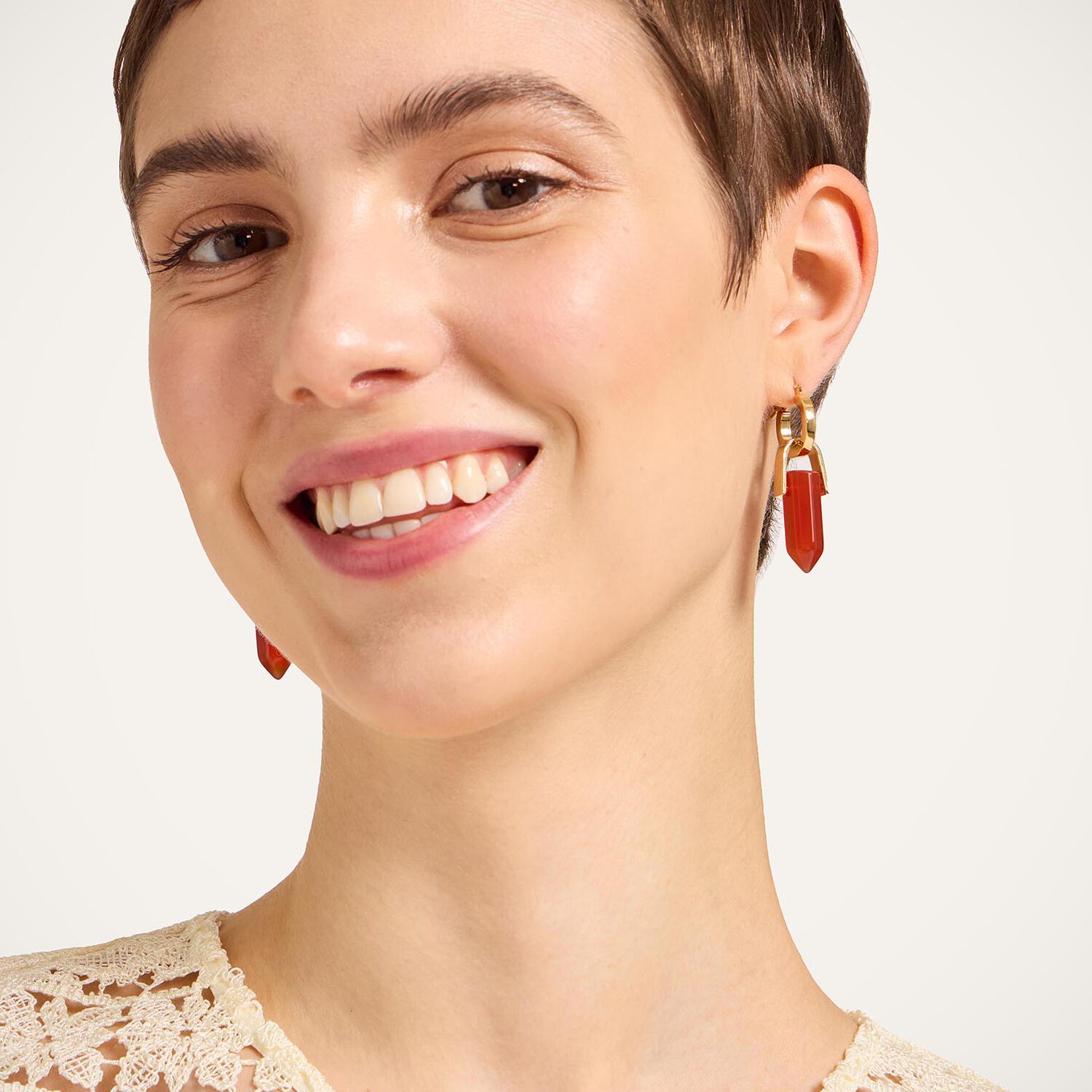 La Double J Pillar Earrings