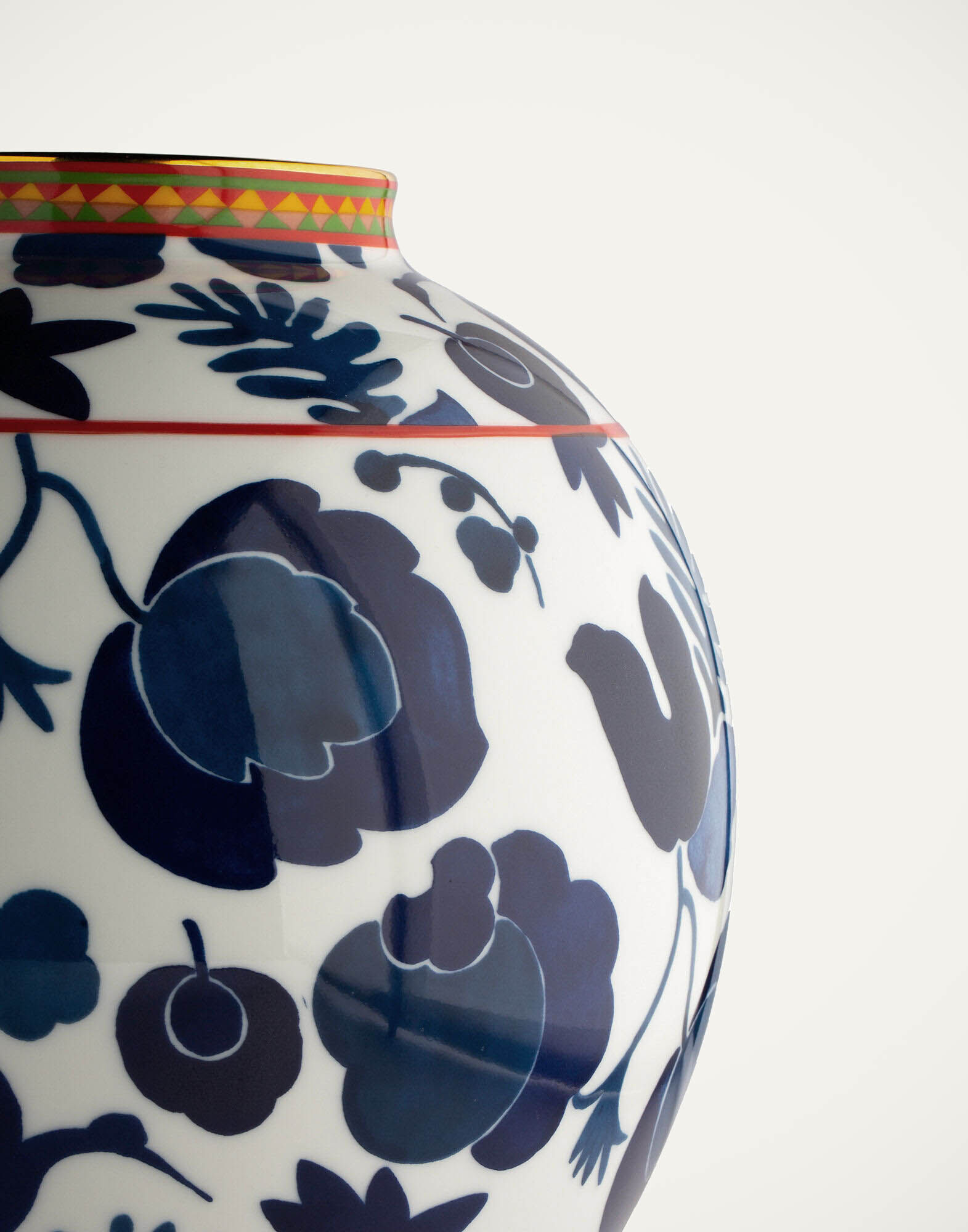 La DoubleJ Bubble Vase Wildbird Blu VAS0003CER001CER0001