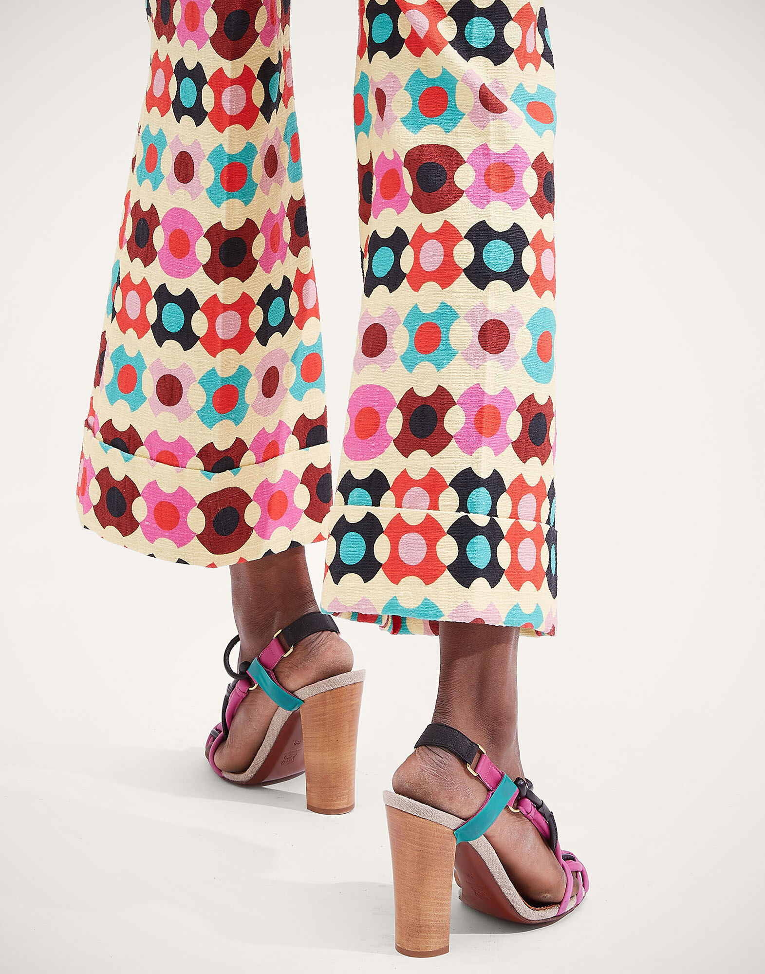 La DoubleJ Hendrix Pants Groovy Dot Giallo TRO0014COT005GRO0003