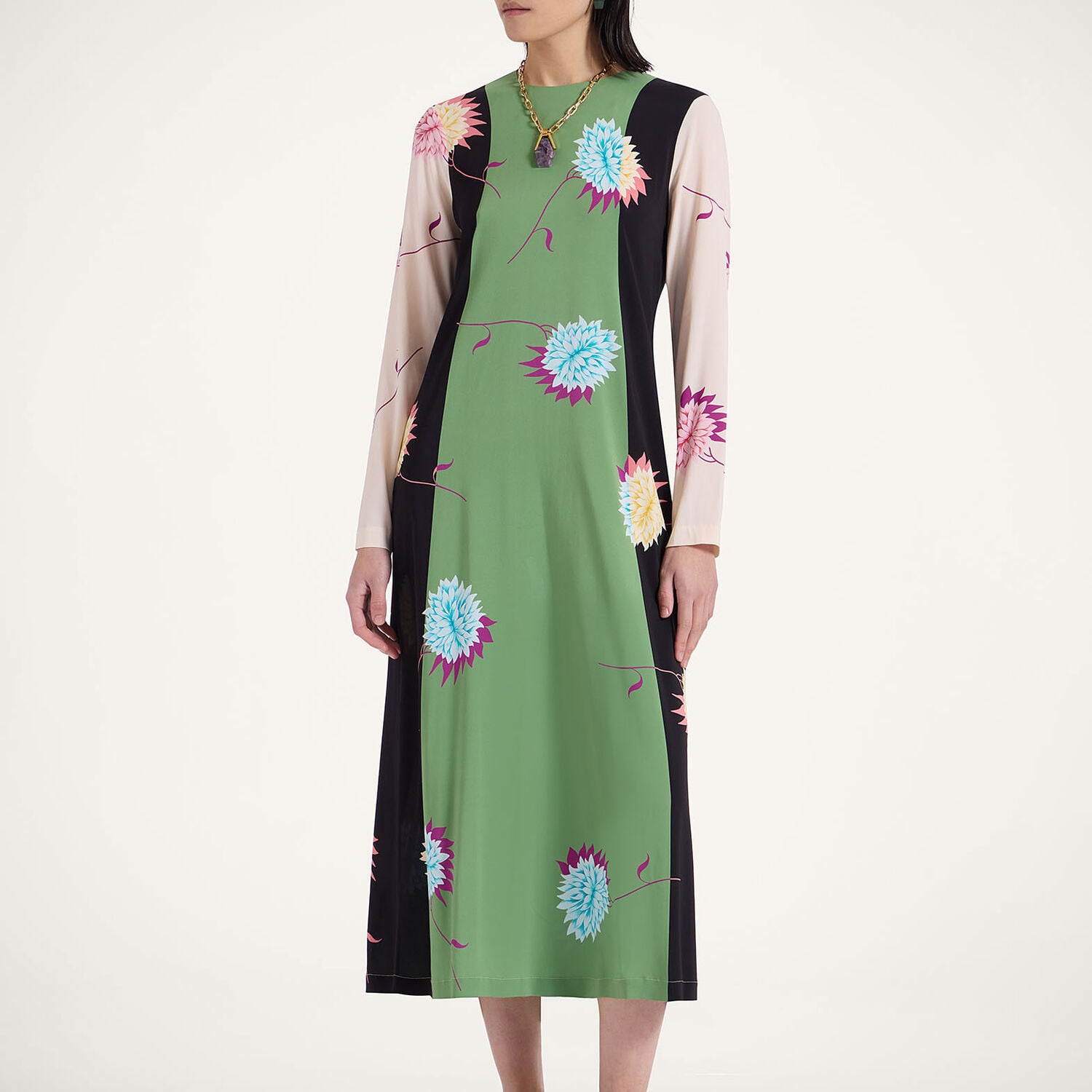 La Double J Long Sleeve Swing Dress