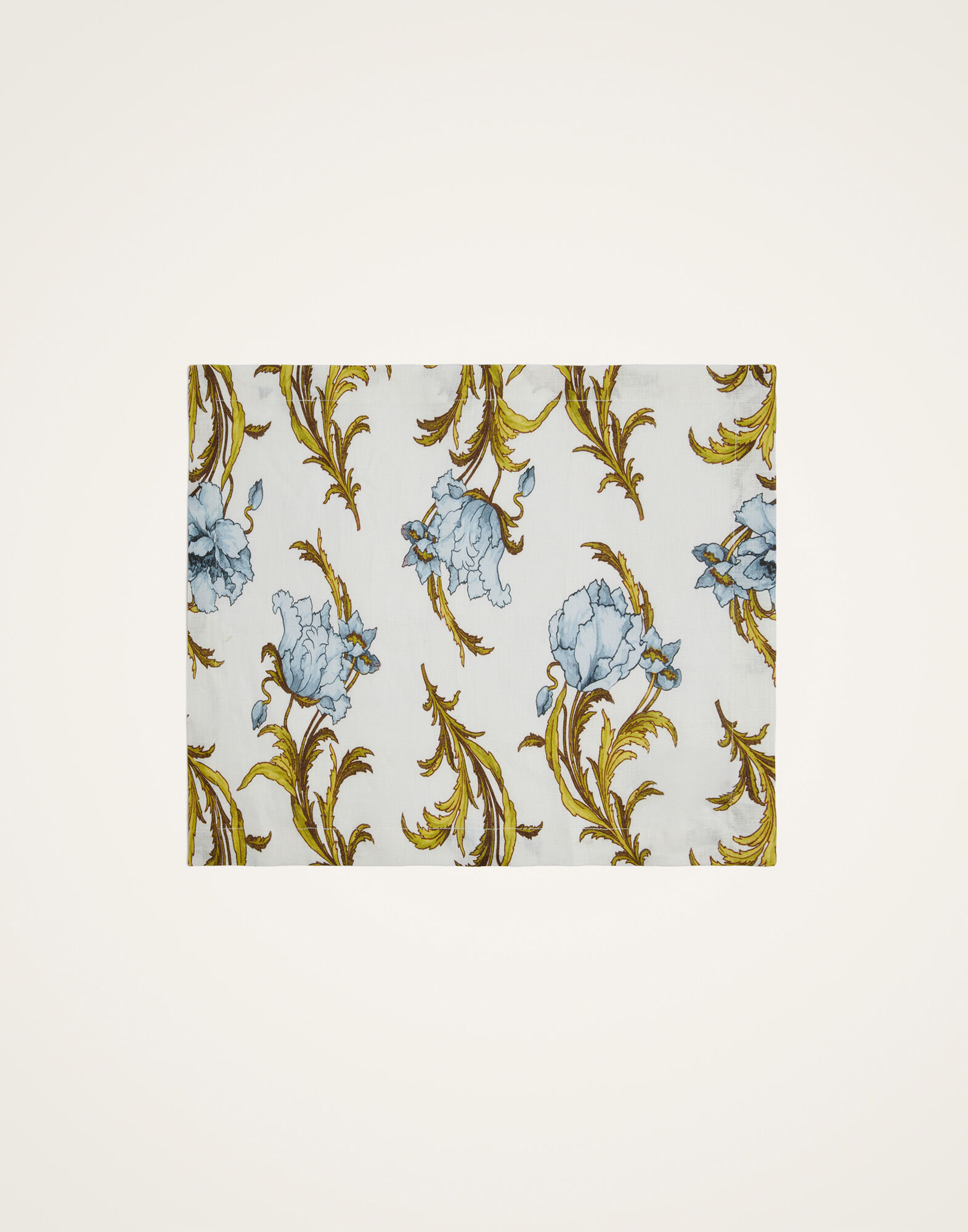 La DoubleJ Placemats Set Of 2 Nymph Bloom Light Blue PMT0026LIN008NYB01BU01