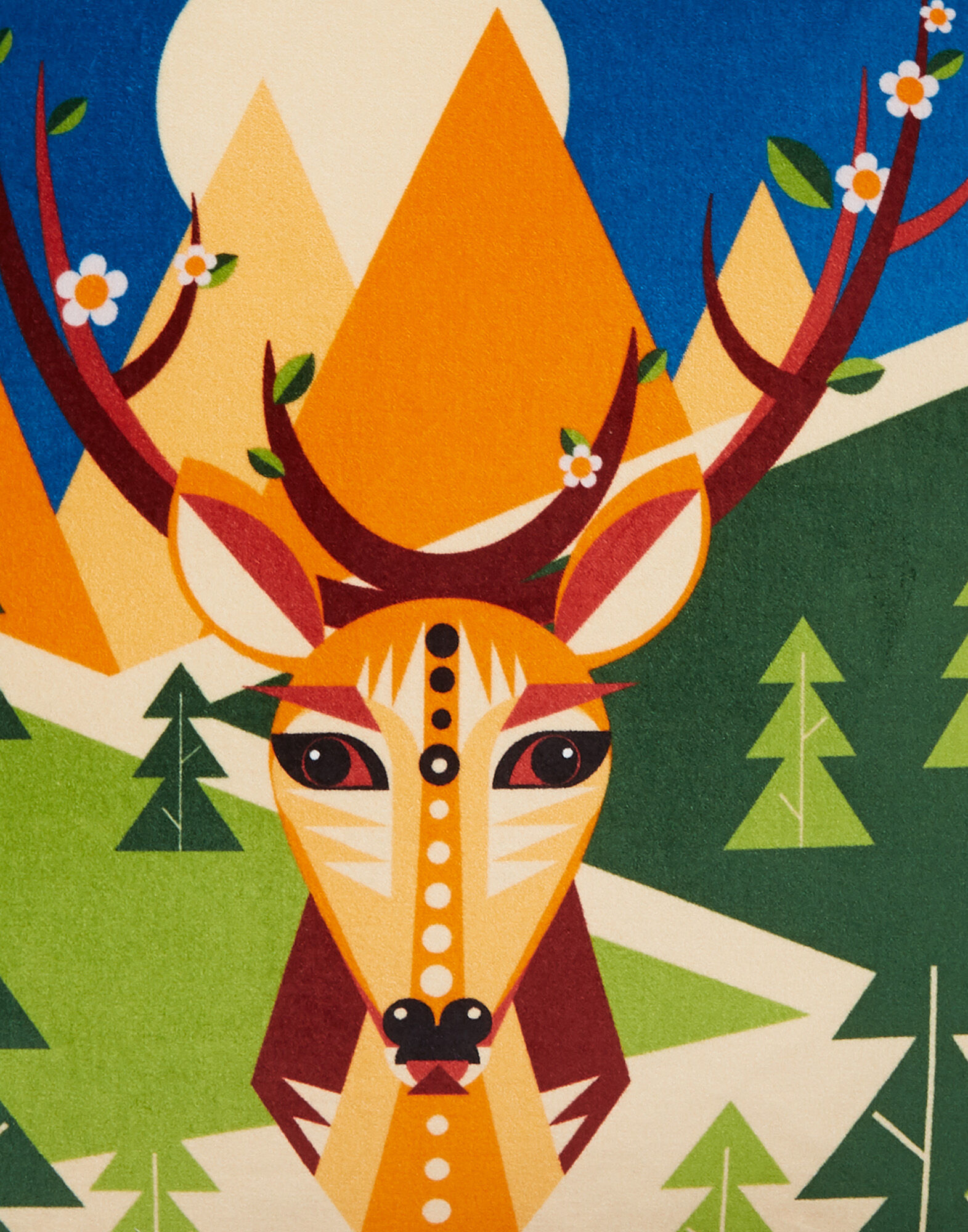 La DoubleJ Spirit Animal Cushion Deer CUS0002VEL001SPA0005