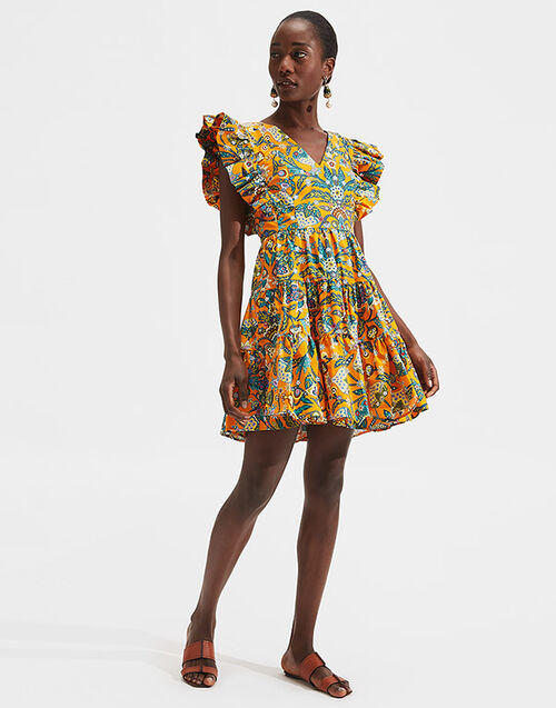 LaDoubleJ Honeybun Dress Tree Of Life Arancio DRE0240COT001TFL0002