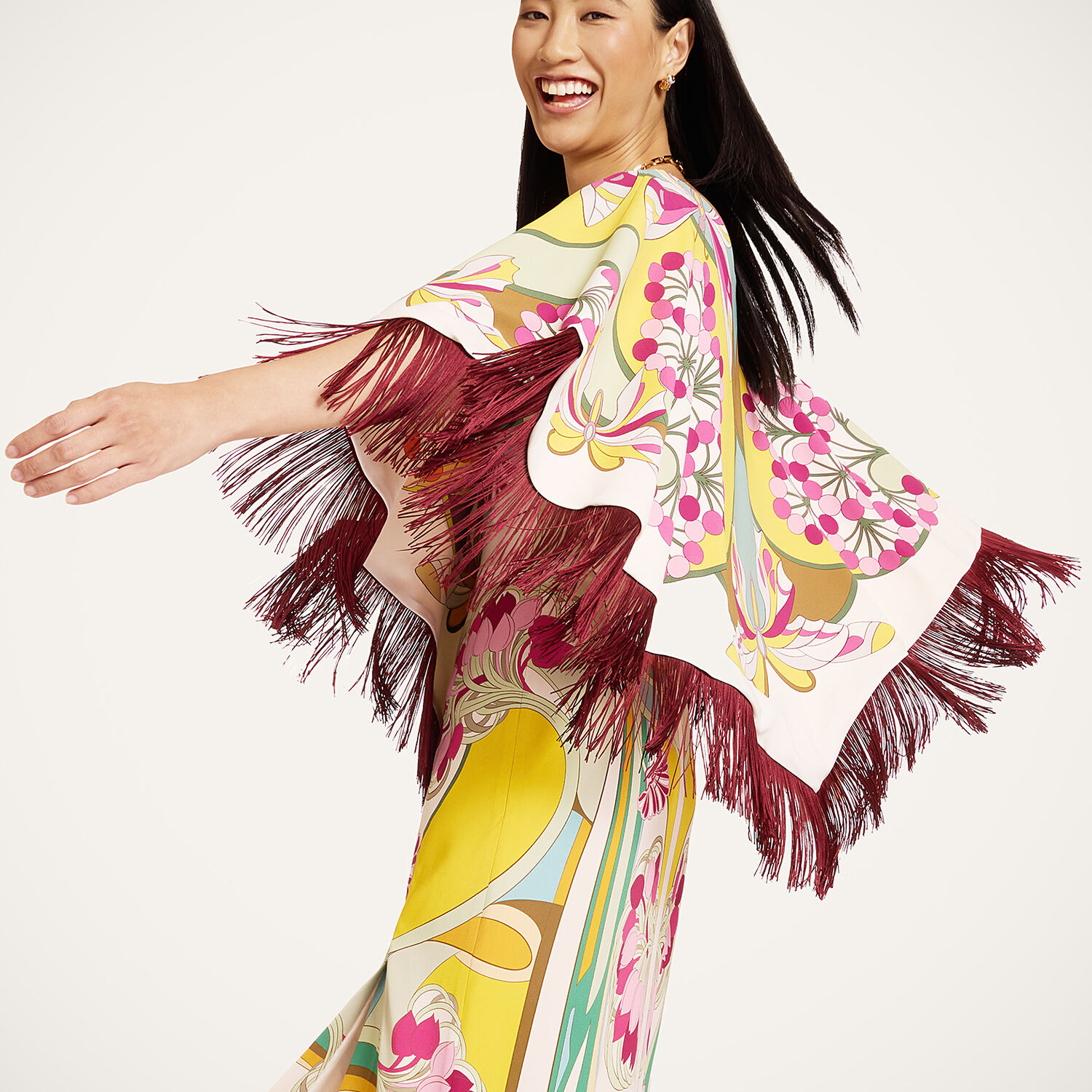 La Double J Reversible Mini Poncho Top