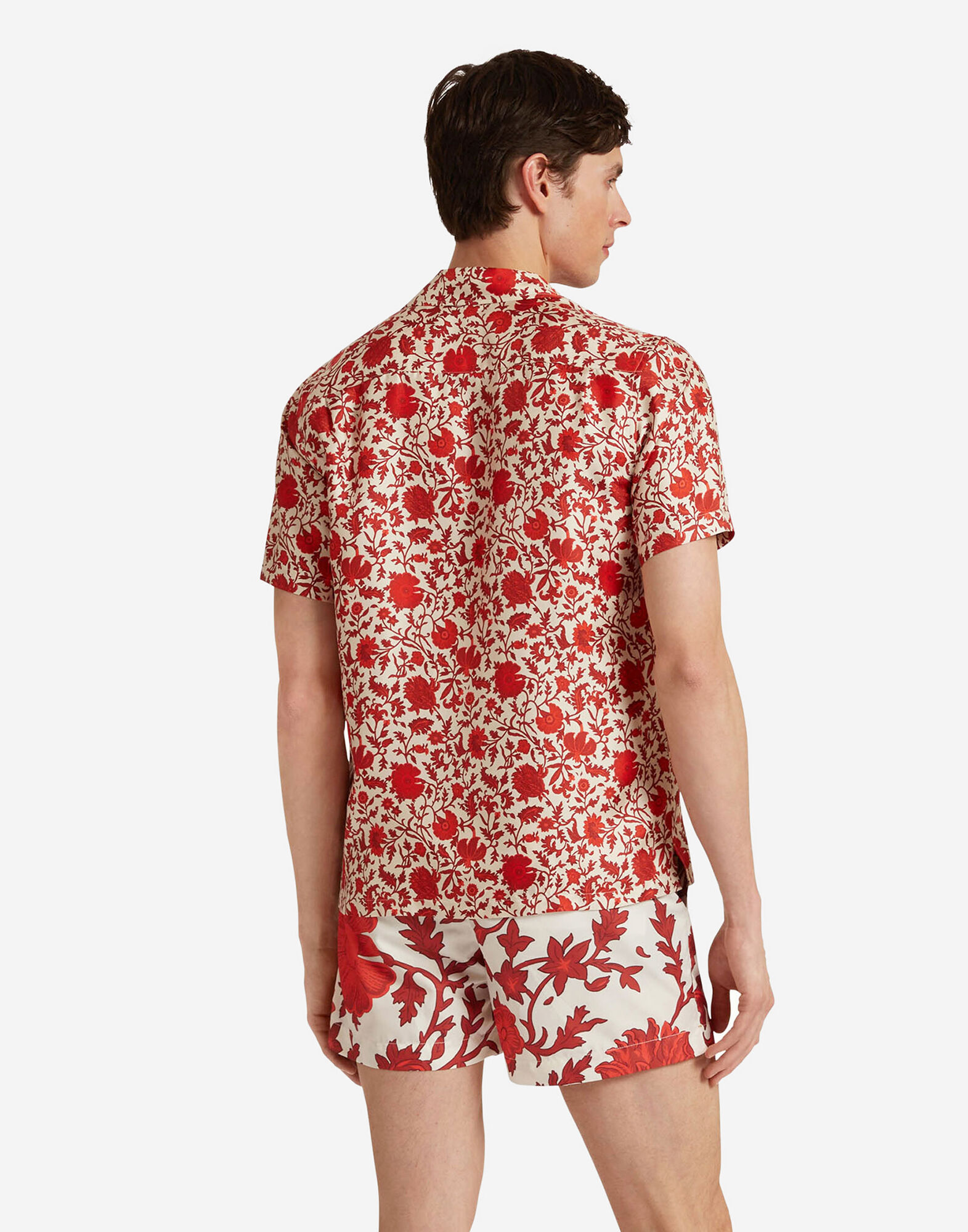 La DoubleJ Setter Swim Shorts Dragonflower Red SWI0089POL010DRE01RE01