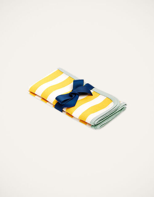 La DoubleJ Large Napkins Set Of 2 Riviera Giallo NAP0010LIN001RIV0003