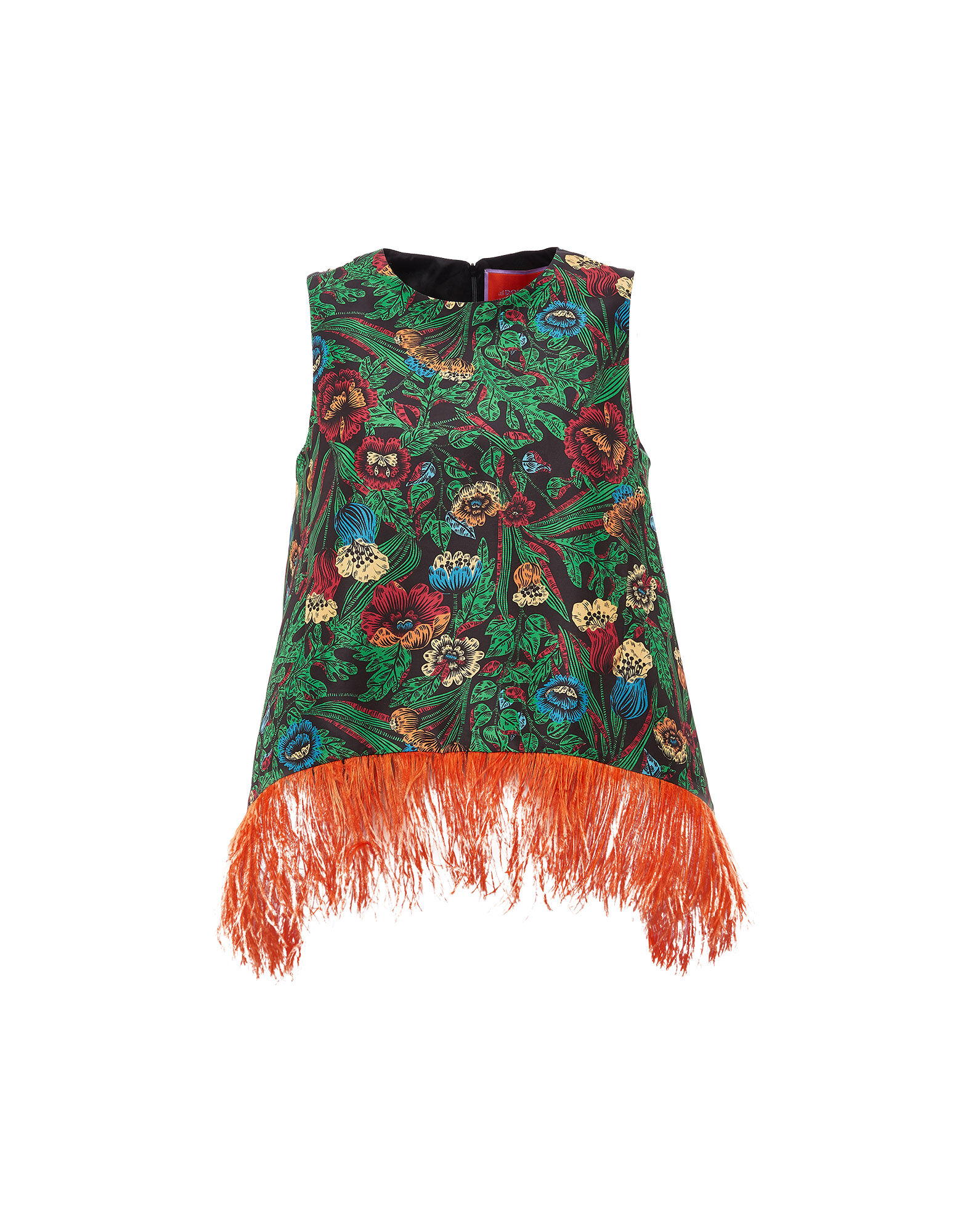 La DoubleJ La Scala Top (With Feathers) Night Garden TOP0013FAI001GAR0001