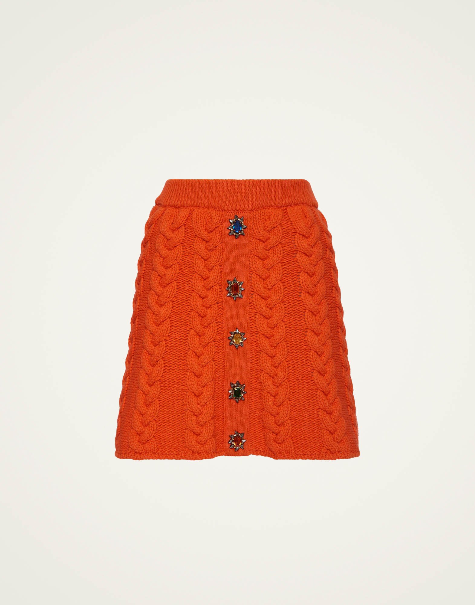 La DoubleJ Portrait Mini Skirt Solid Rust SKI0133KNI120VA272OR04