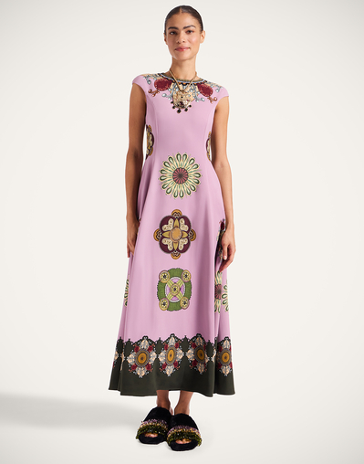 la double j pink dress Grove Kaki and Pink Column Dress