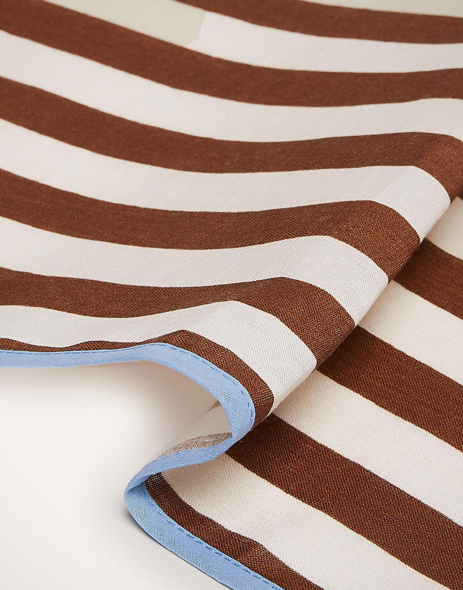 La DoubleJ Large Napkins Set Of 2 Riviera Cioccolato NAP0010LIN001RIV0004