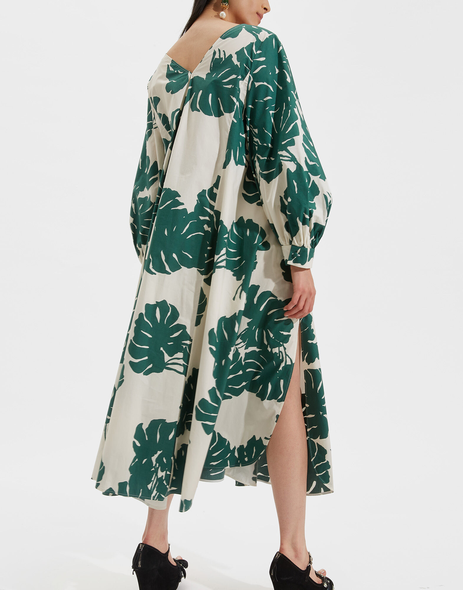 LaDoubleJ Bali Dress Monstera DRE0279COT001MON0001