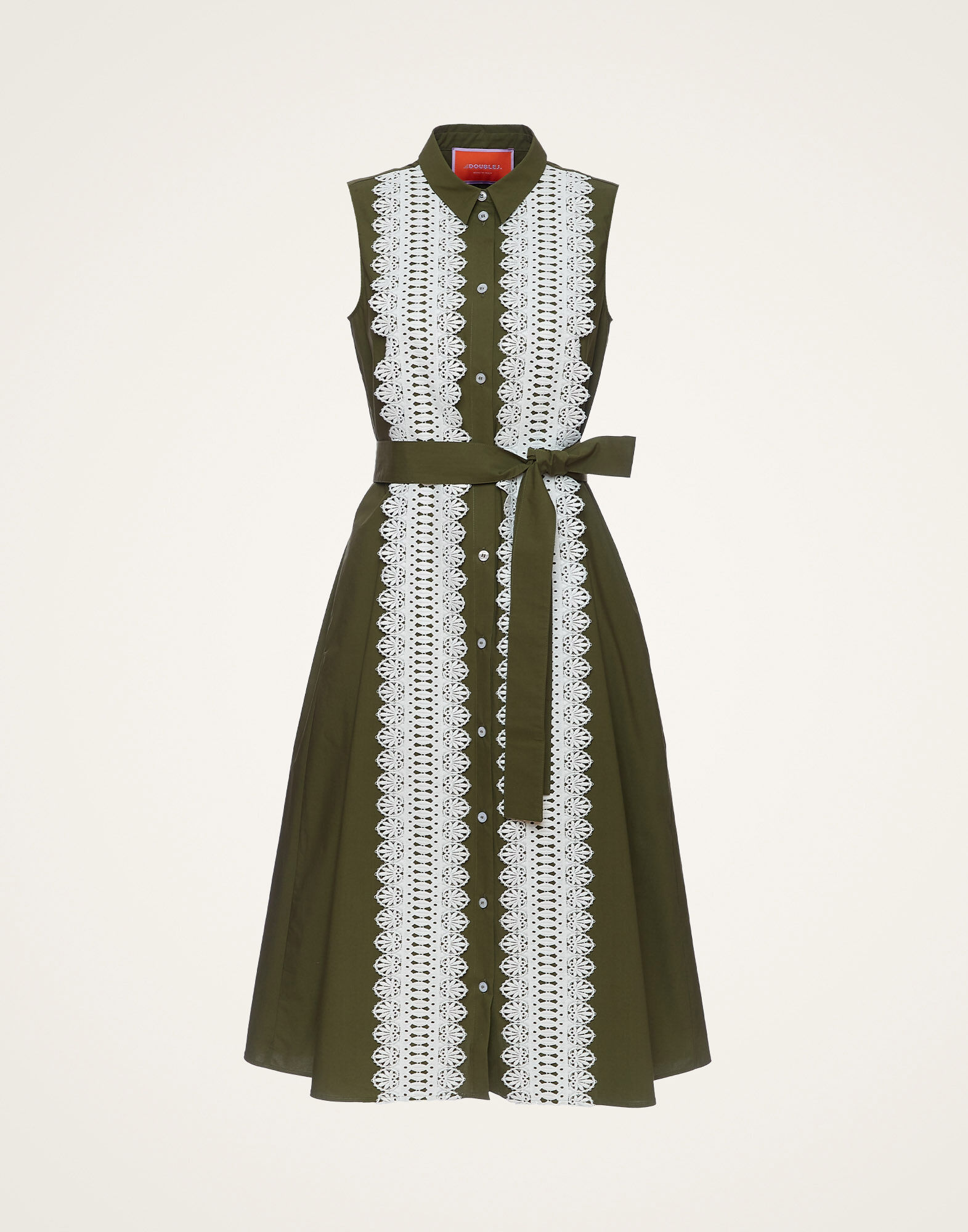 La DoubleJ Tootsie Dress Solid Camouflage DRE0735COT043SOLIDGR08