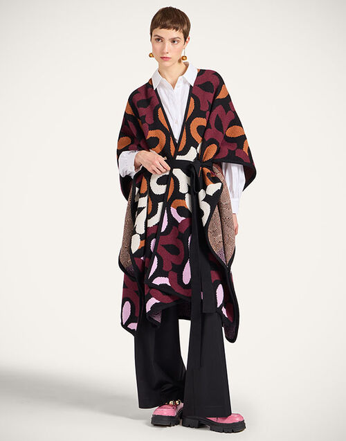 La DoubleJ Maiolika Robe Multicolor Burgundy SCA0090KNI184VA432BR06