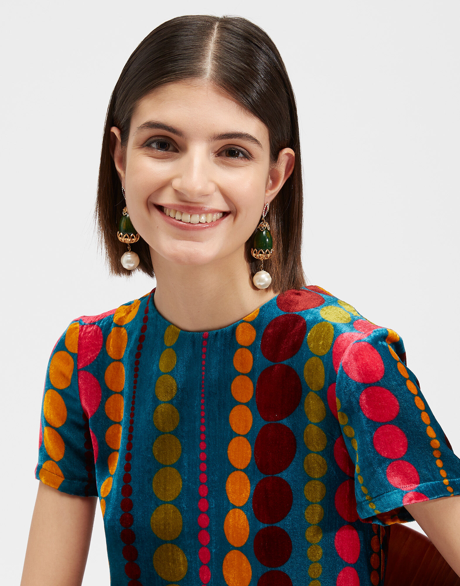 La DoubleJ Swing Dress Bubbles DRE0001VEL004BUB0001